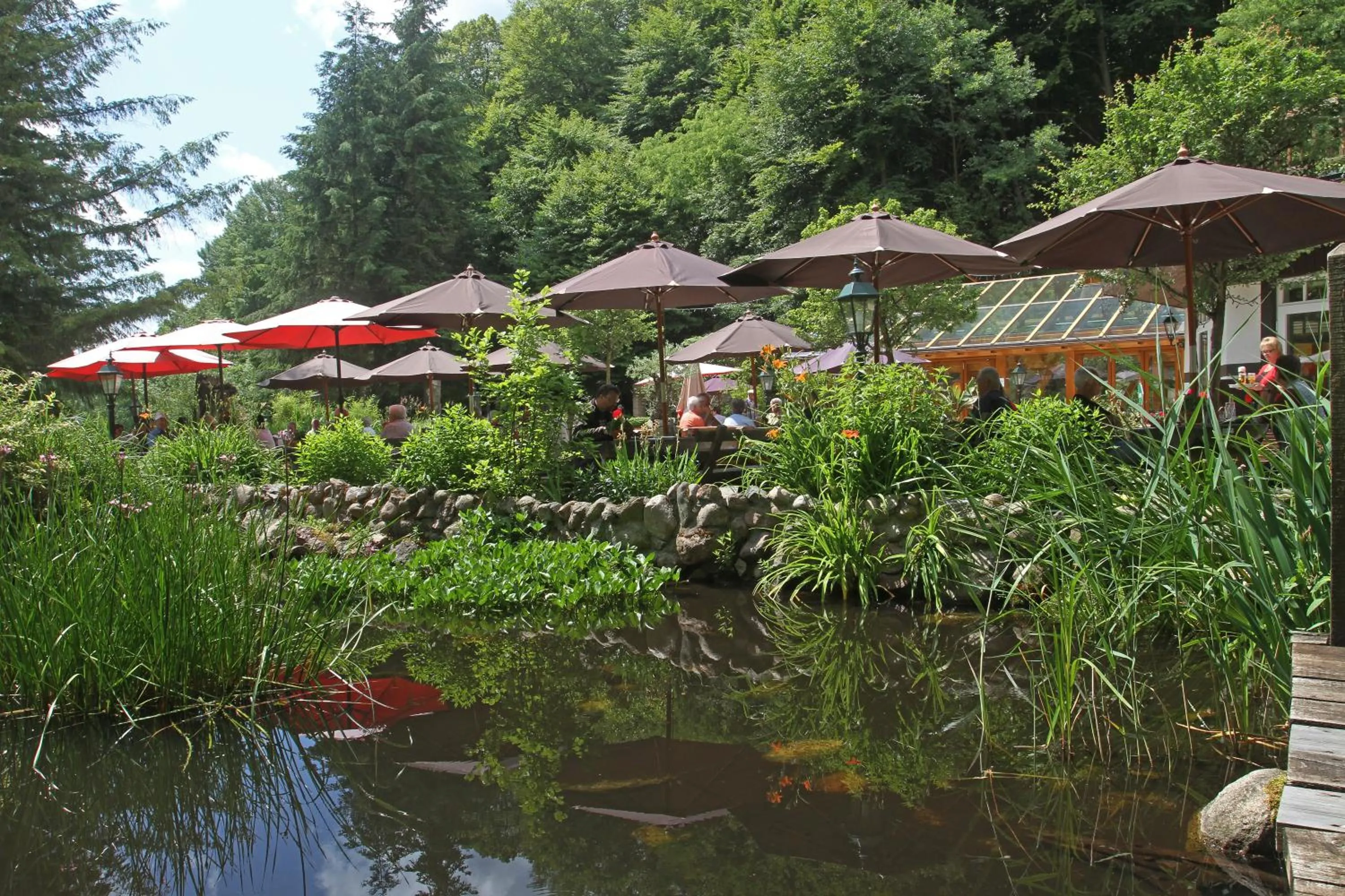 Garden in Hotel Boltenmühle