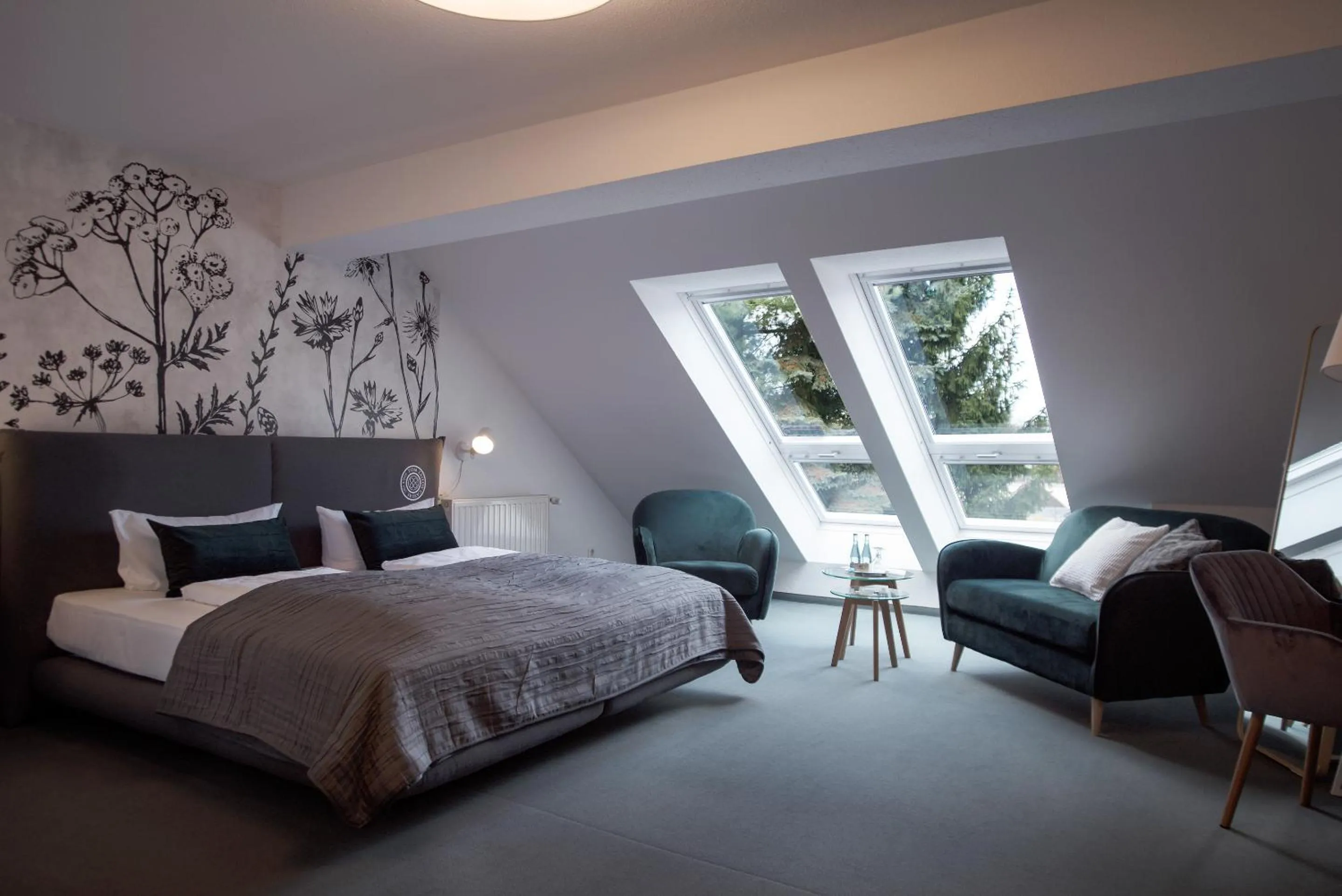 Patio, Bed in Hotel & Restaurant Am Alten Rhin