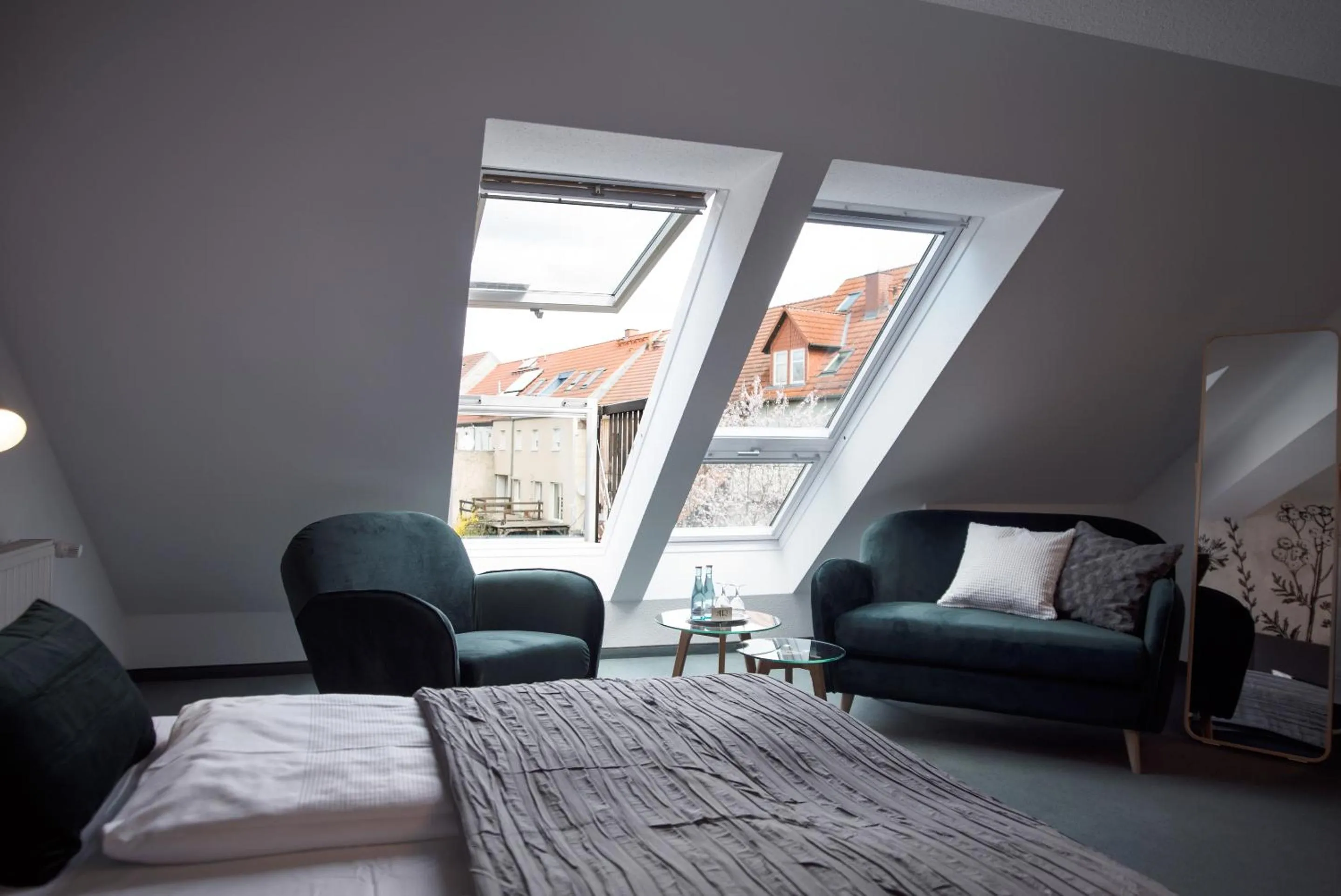 Patio, Bed in Hotel & Restaurant Am Alten Rhin