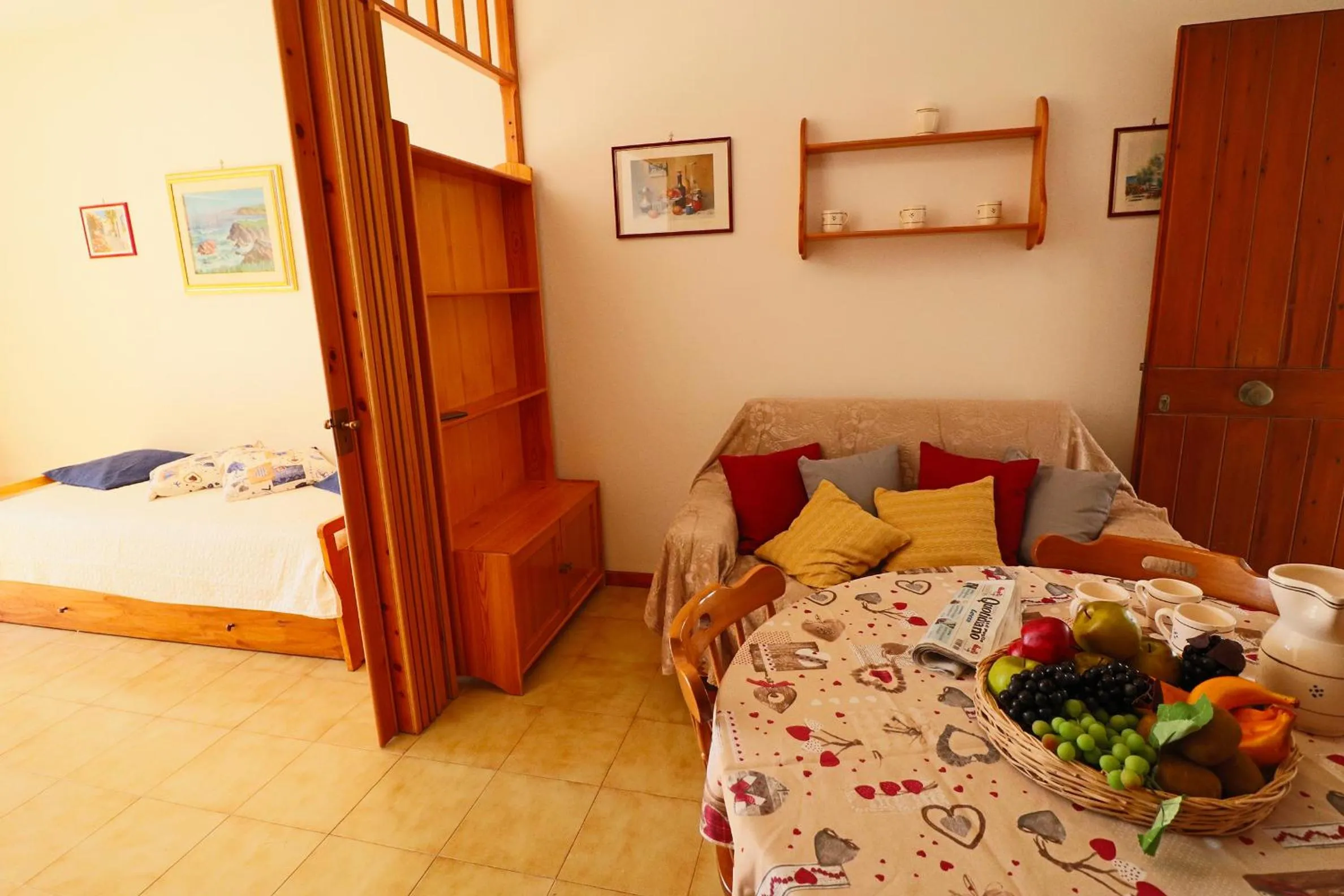 Seating area, Bed in Nice House Cecilia in Otranto
