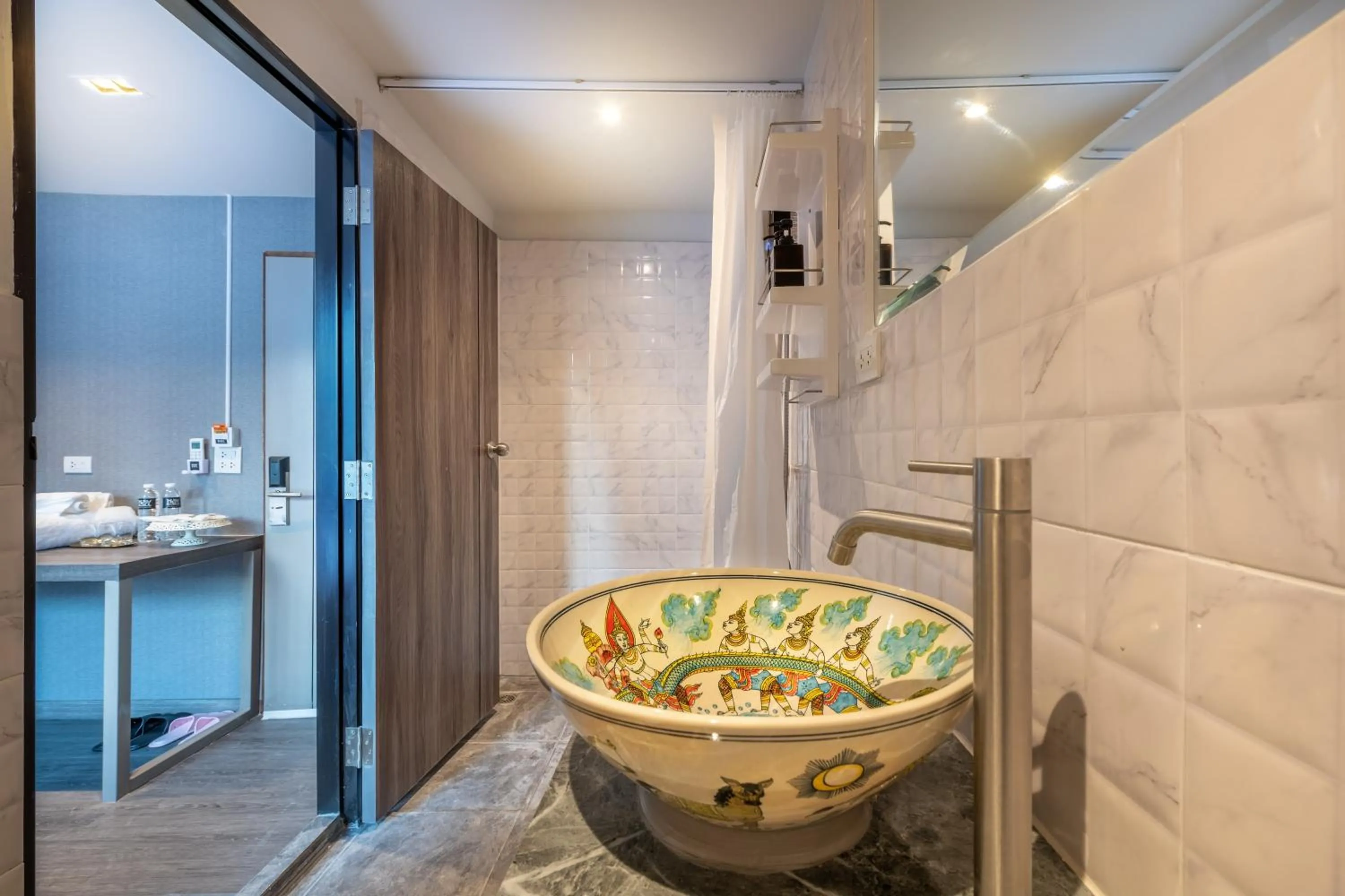 Bathroom in Happy Station Bangkok