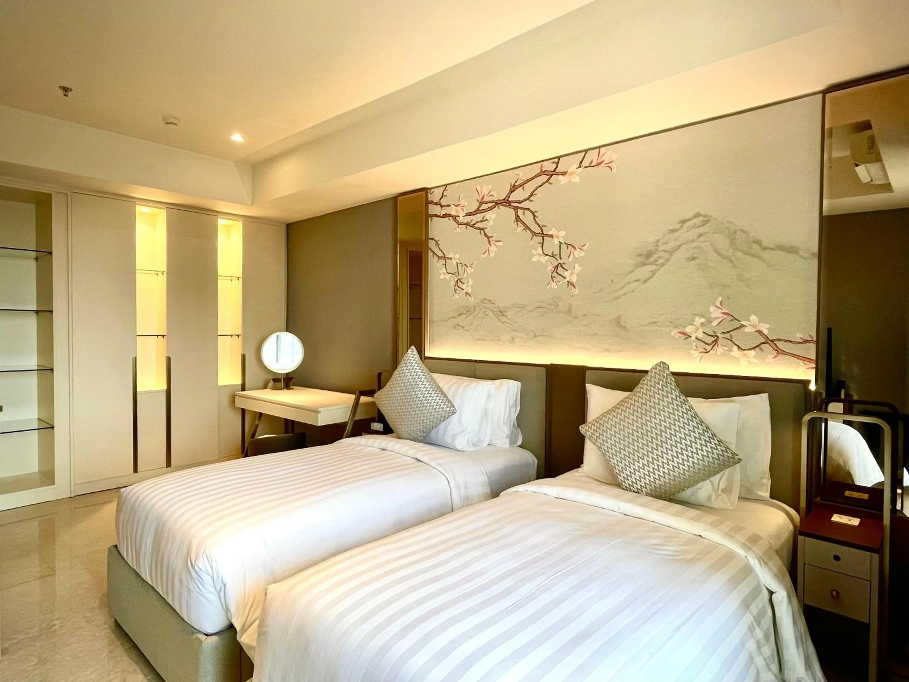 Bedroom, Bed in Oakwood Apartments PIK Jakarta