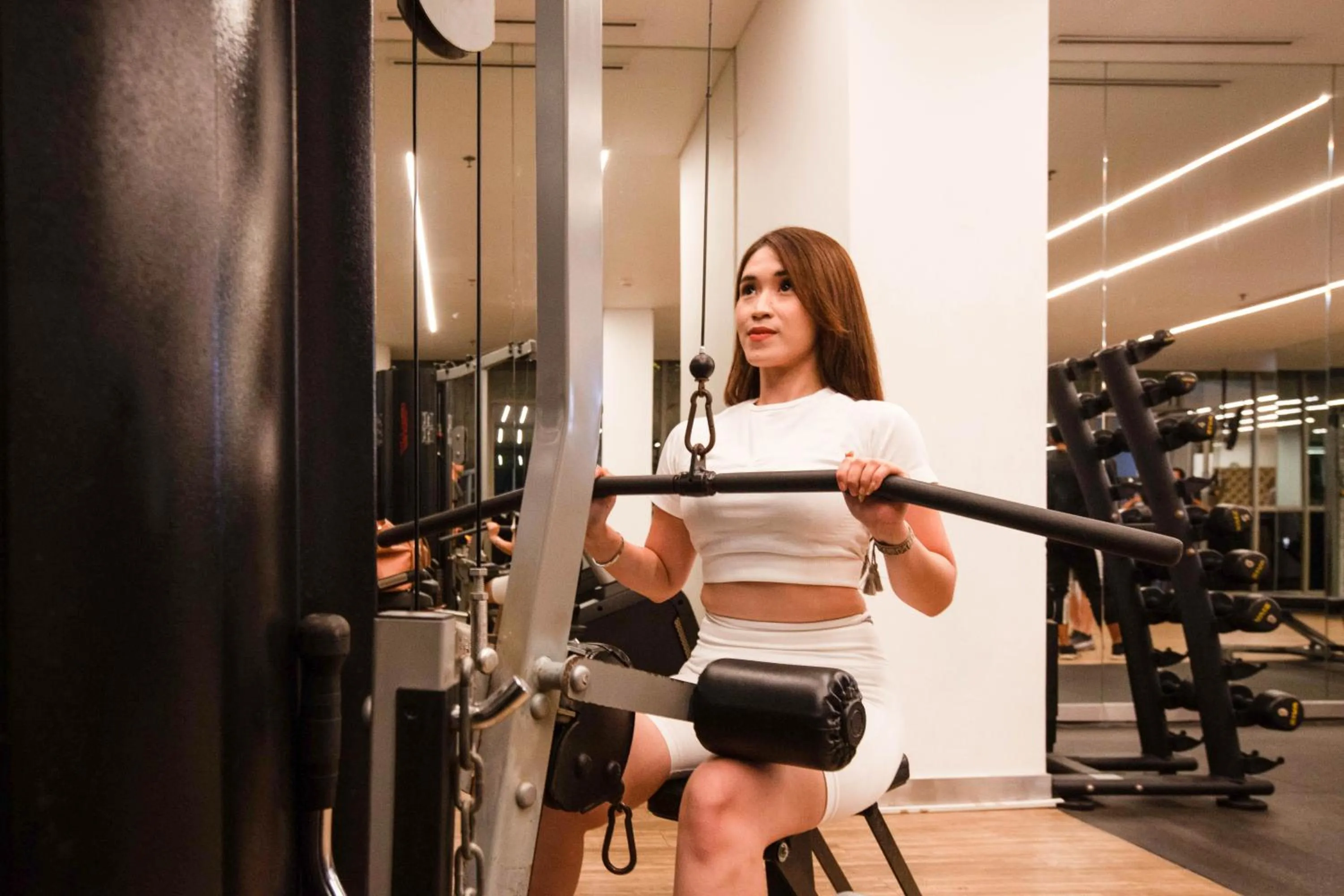 Fitness centre/facilities in Oakwood Apartments PIK Jakarta