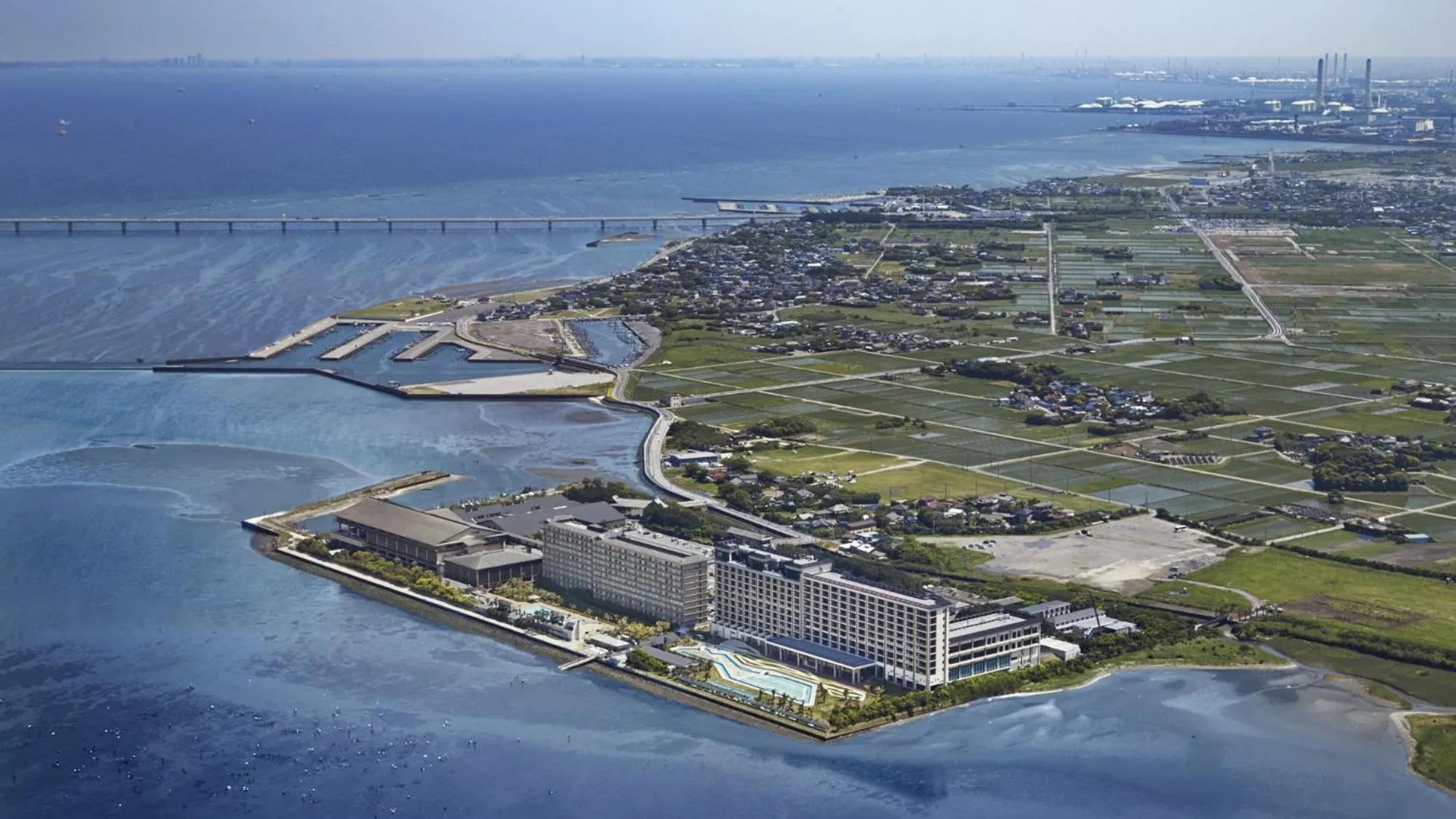 Bird's eye view in Ryugujo Spa Hotel Mikazuki Fujimitei