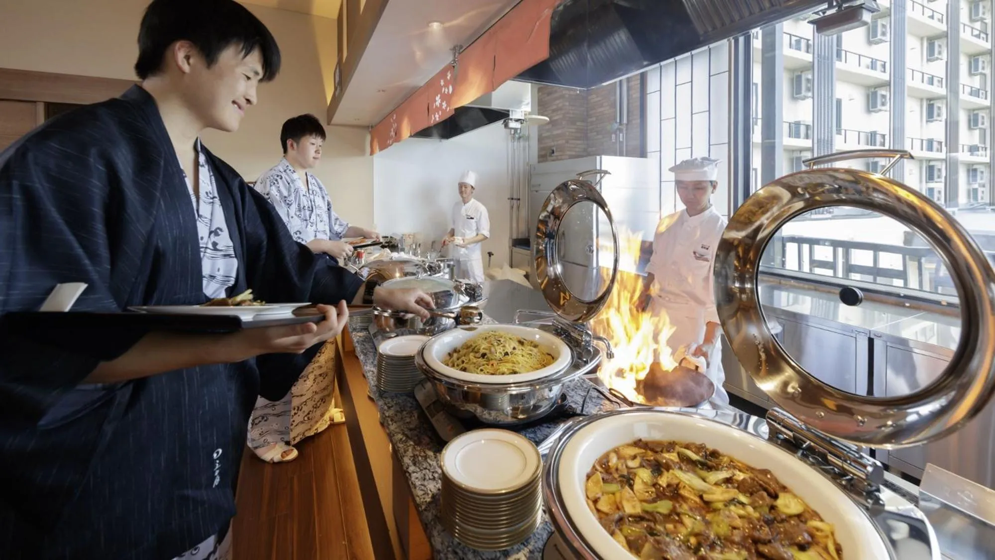 Dinner in Ryugujo Spa Hotel Mikazuki Fujimitei