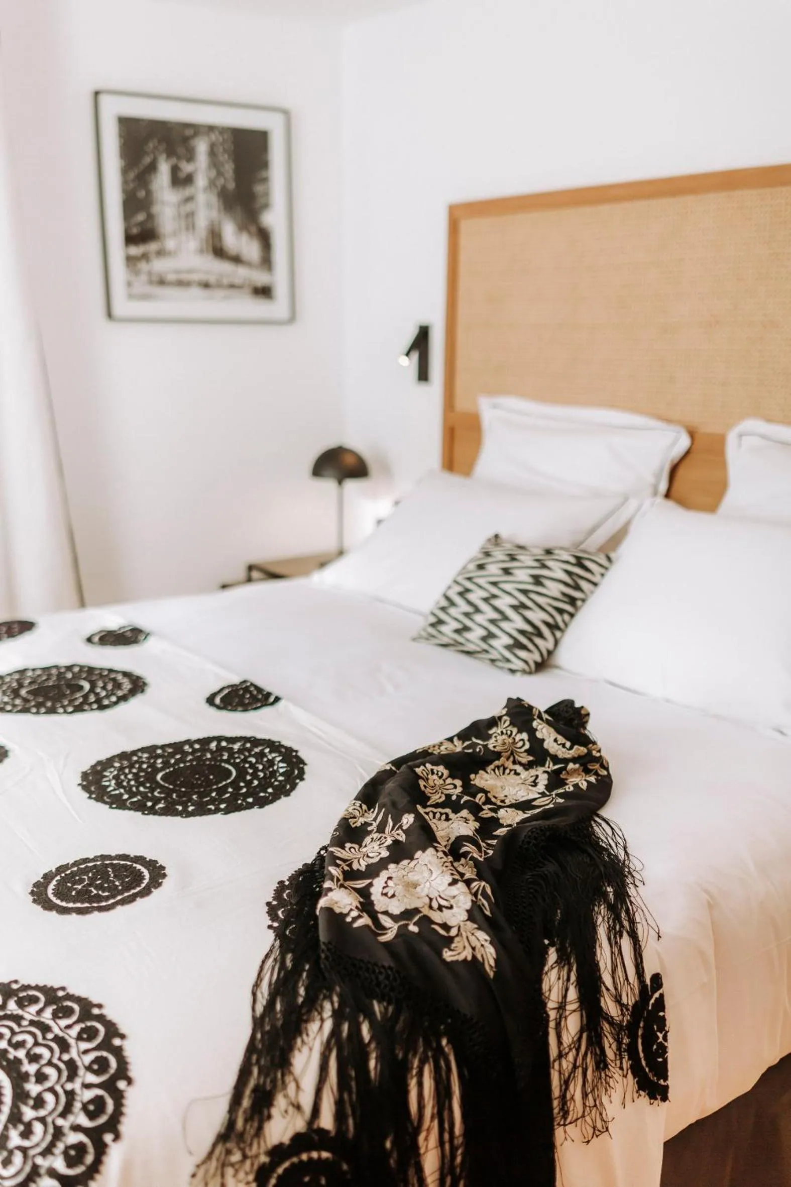 Decorative detail, Bed in Hotel Artemisia