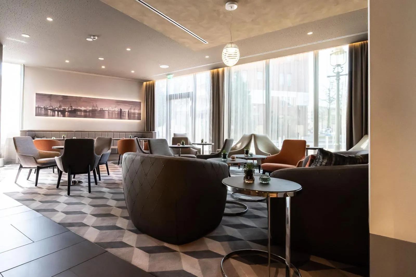 Lobby or reception in Hotel Panorama Hamburg-Harburg