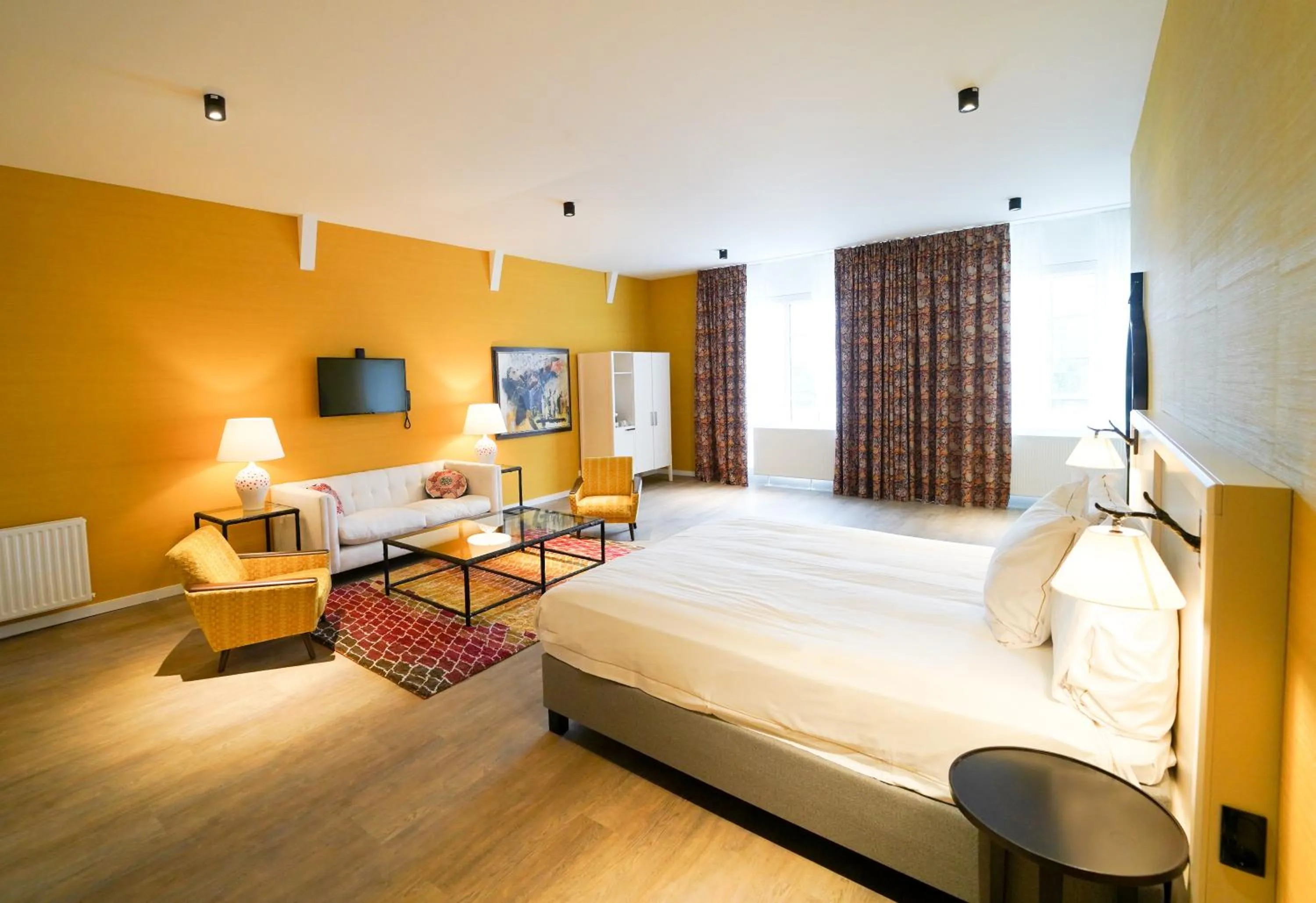 Bedroom, Bed in Fletcher Hotel-Restaurant De Oude Gevangenis-Alkmaar