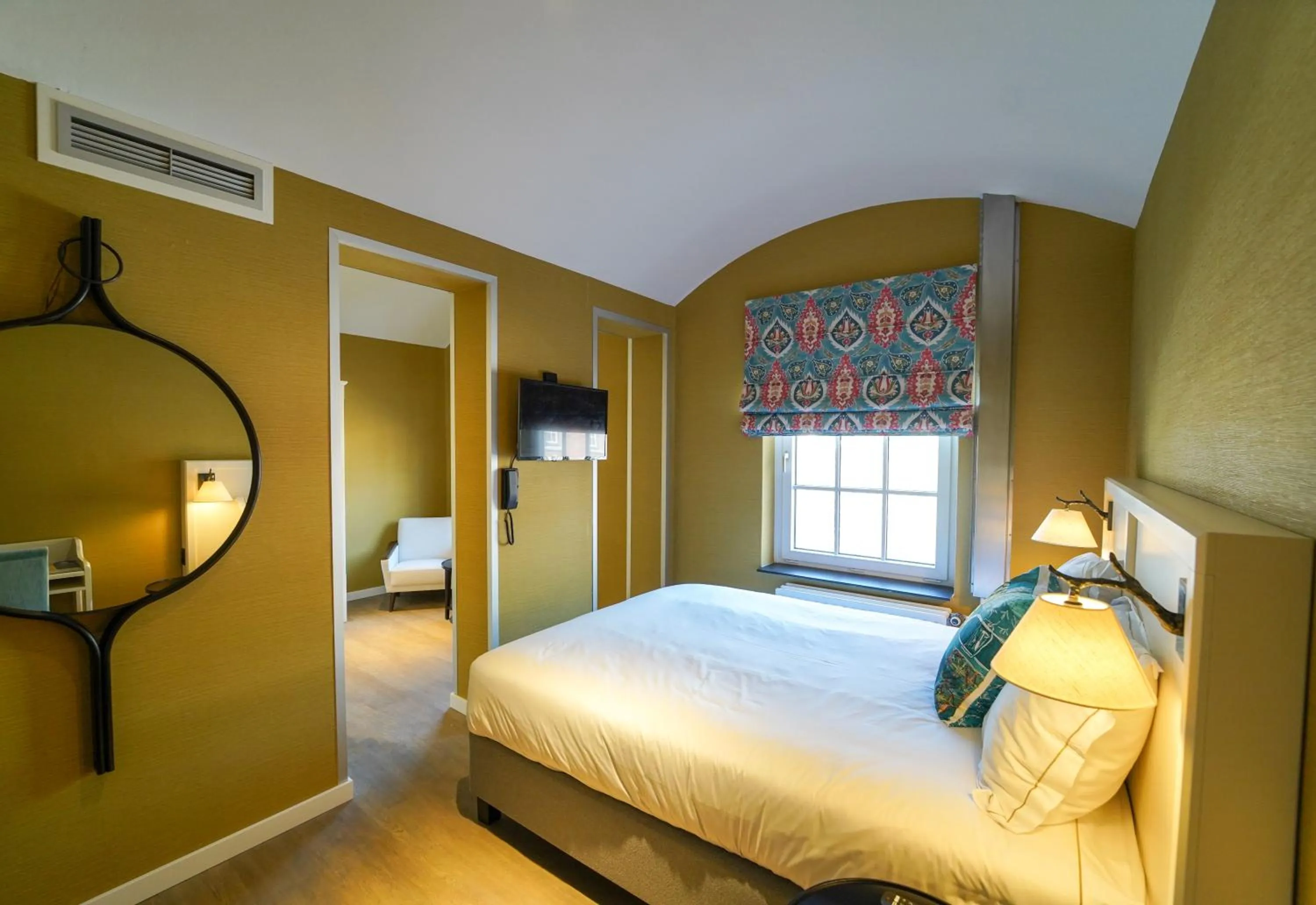 Bedroom, Bed in Fletcher Hotel-Restaurant De Oude Gevangenis-Alkmaar