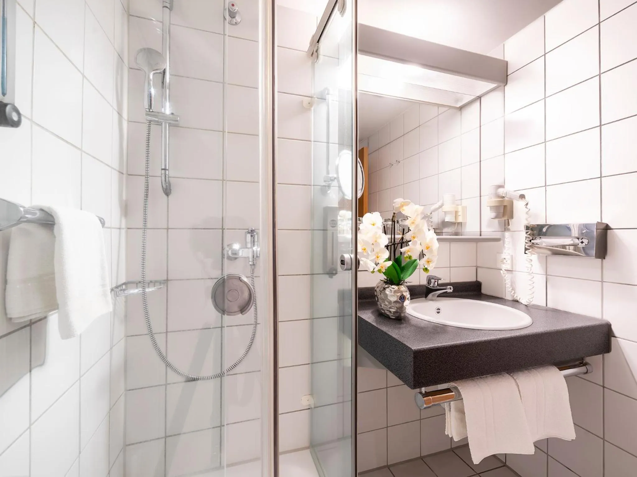 Shower in Best Western Hotel Heidehof