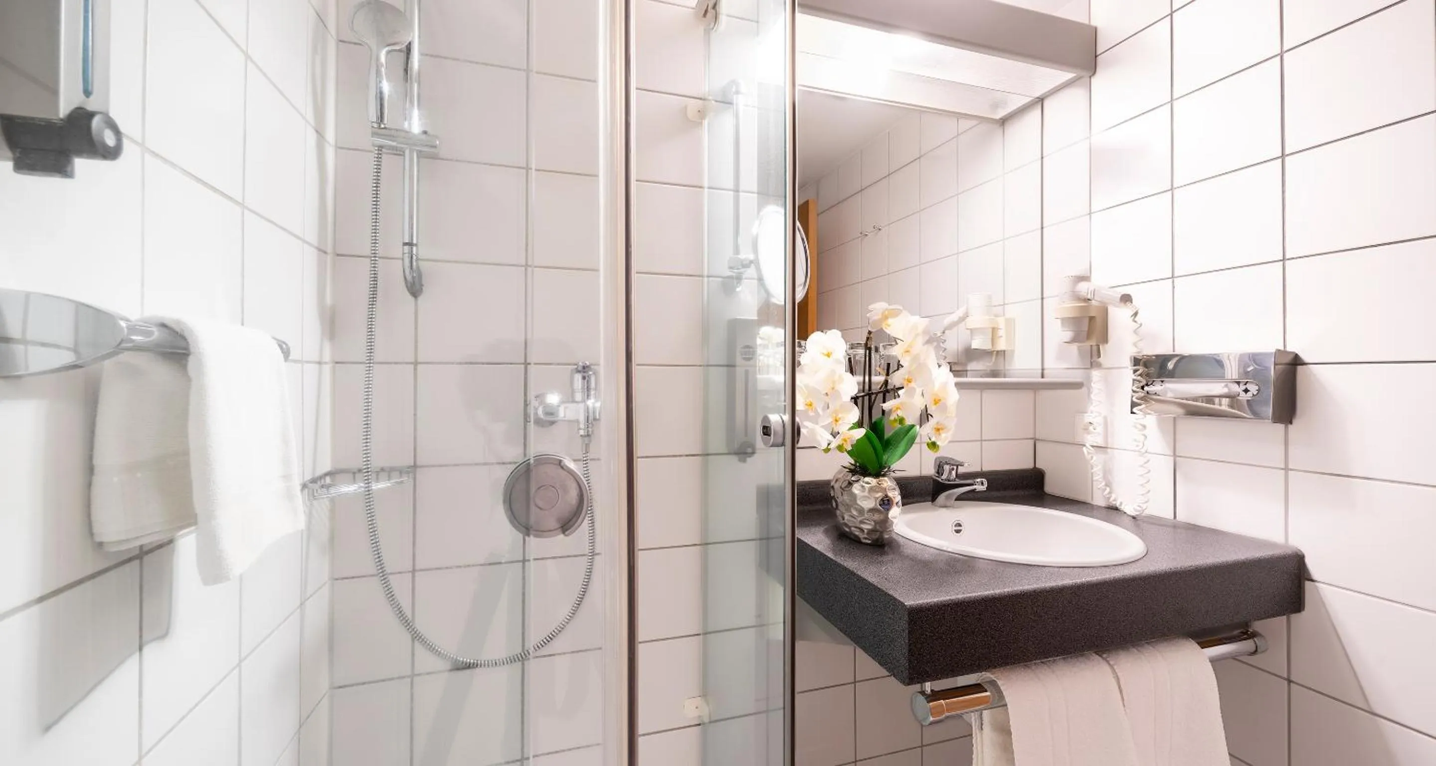 Bathroom in PLAZA INN Heidehof