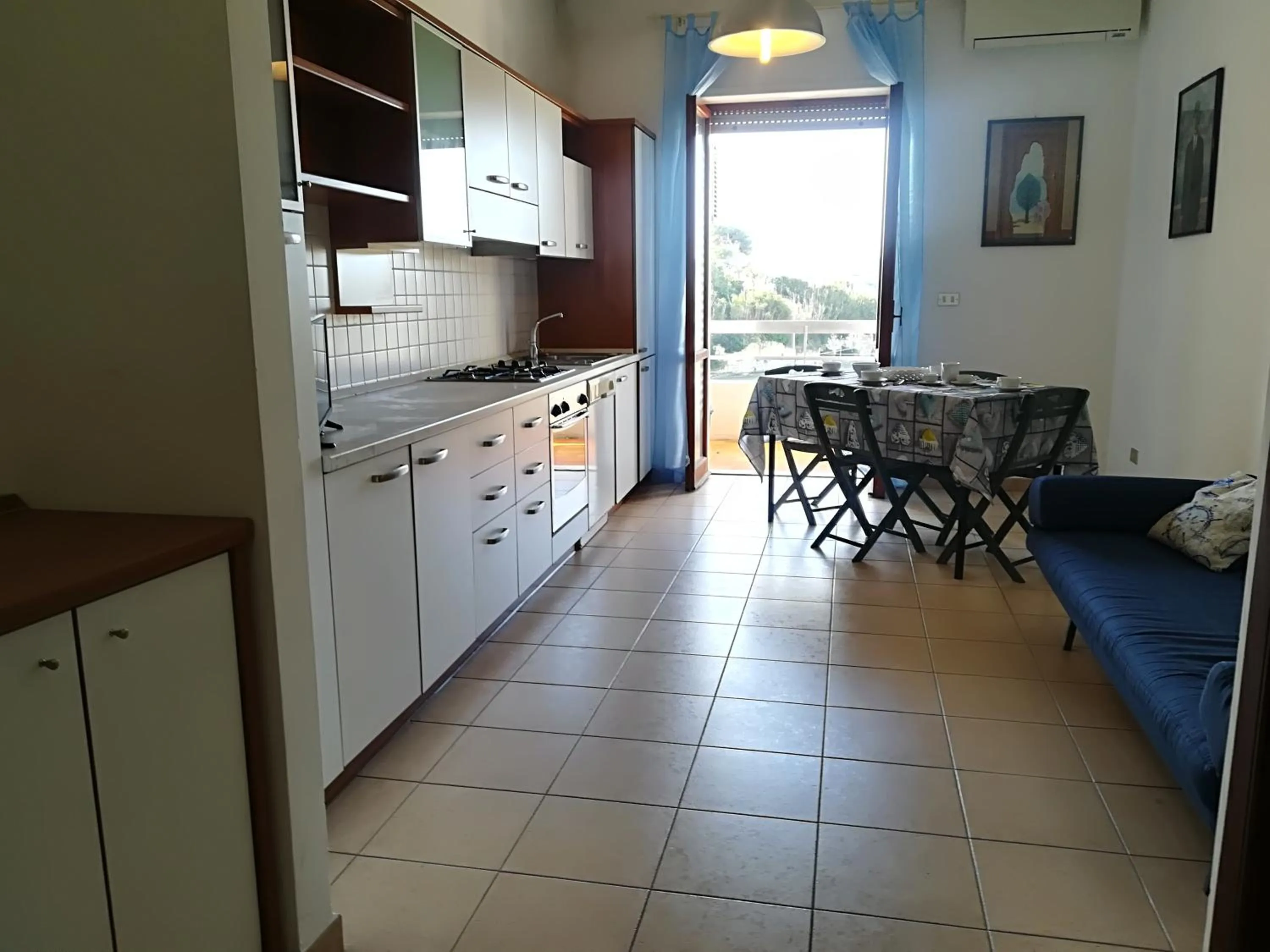 Communal lounge/ TV room, Kitchen/Kitchenette in Federica Otranto holiday home