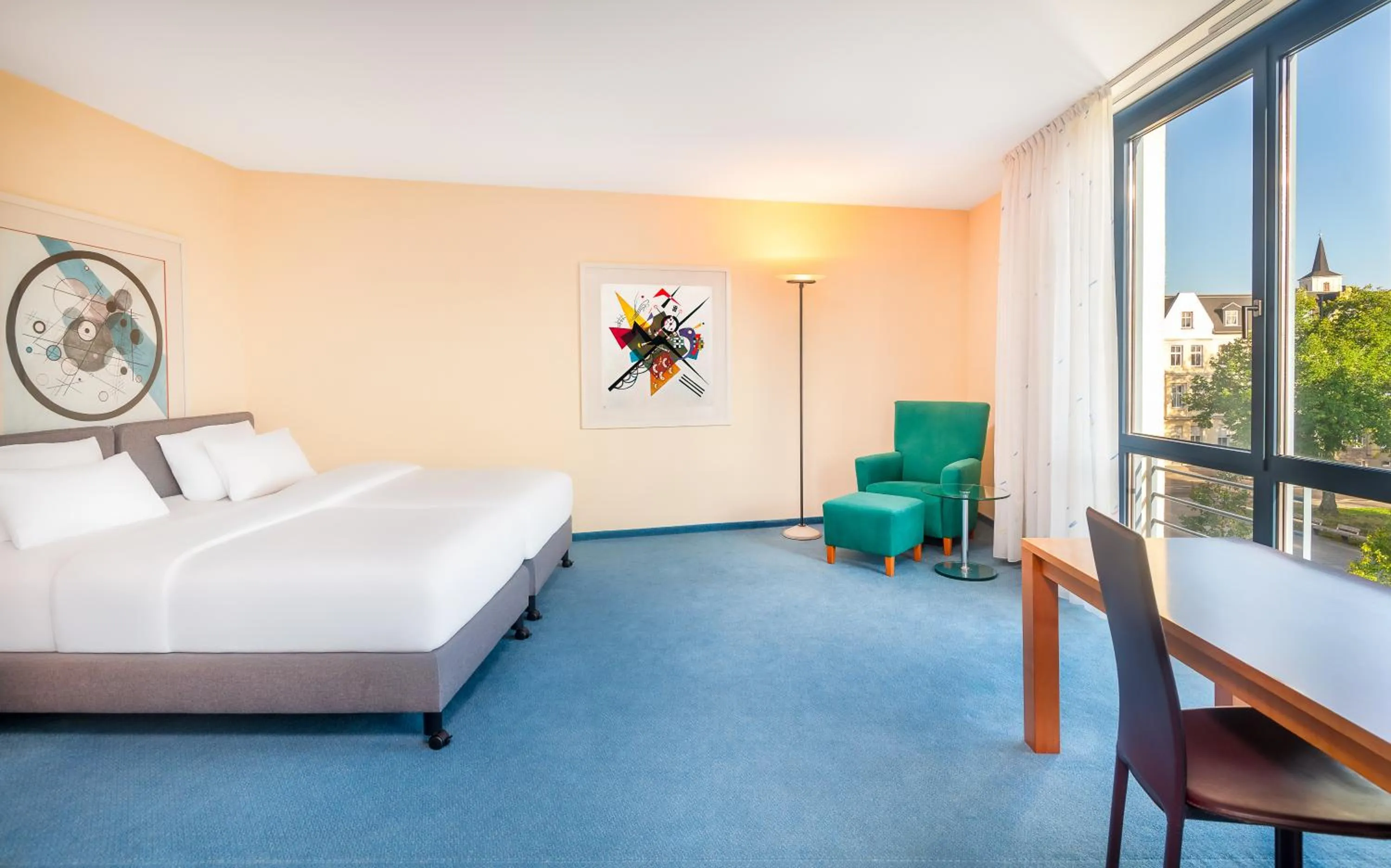 Photo of the whole room, Bed in Radisson Blu Fürst Leopold Hotel