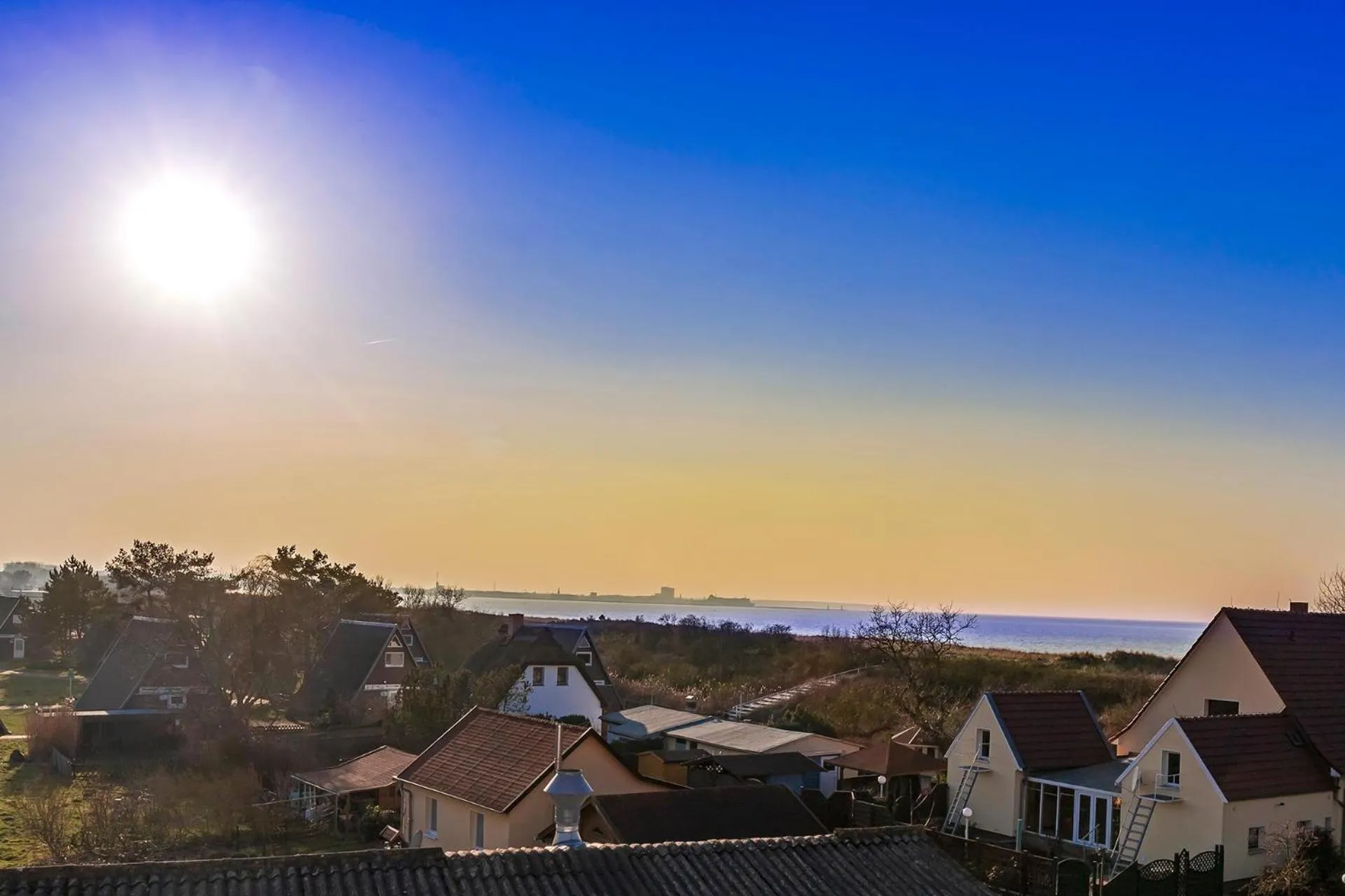 Sea view in Dünenhotel am Meer