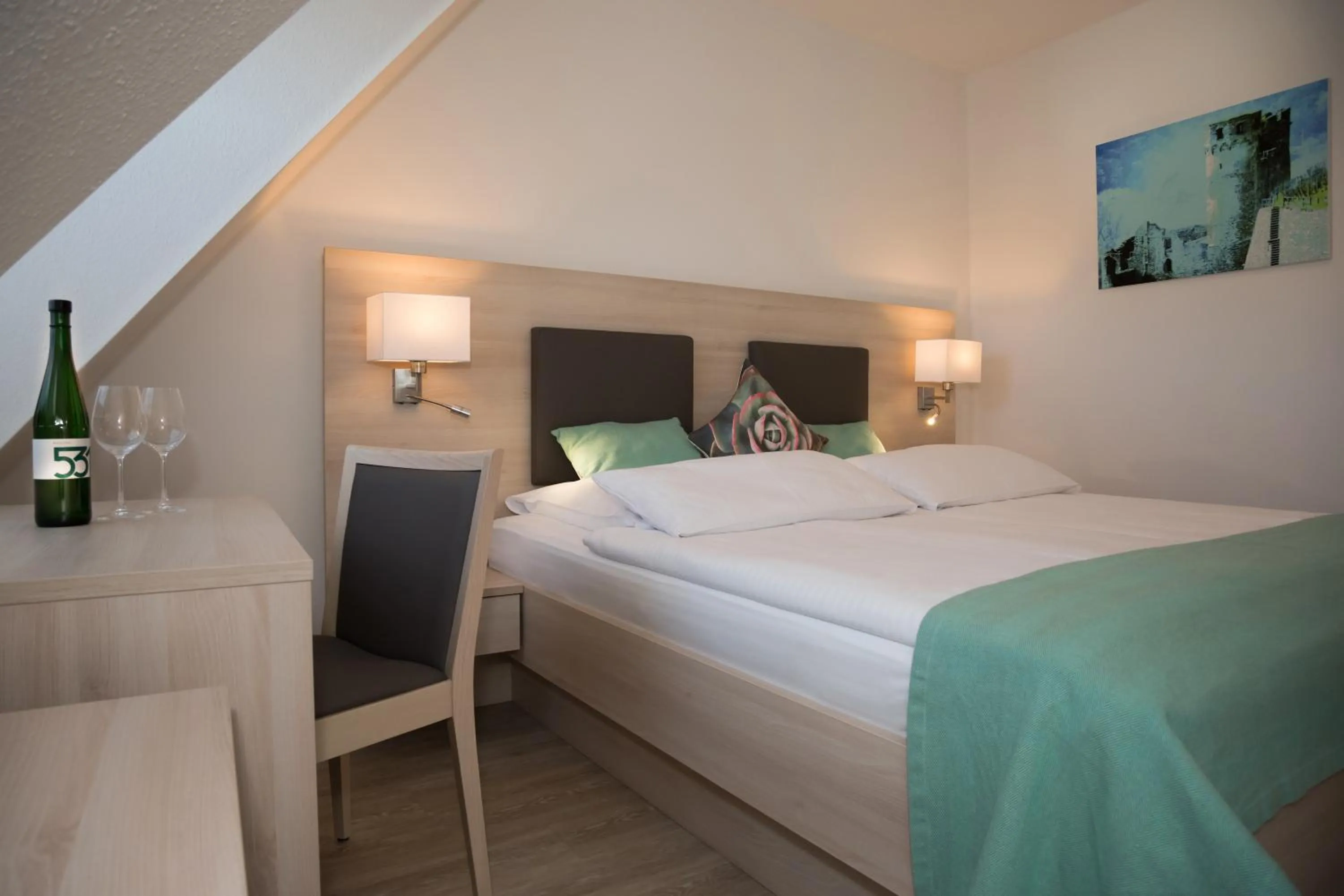 Bed in Hotel Zum Bären