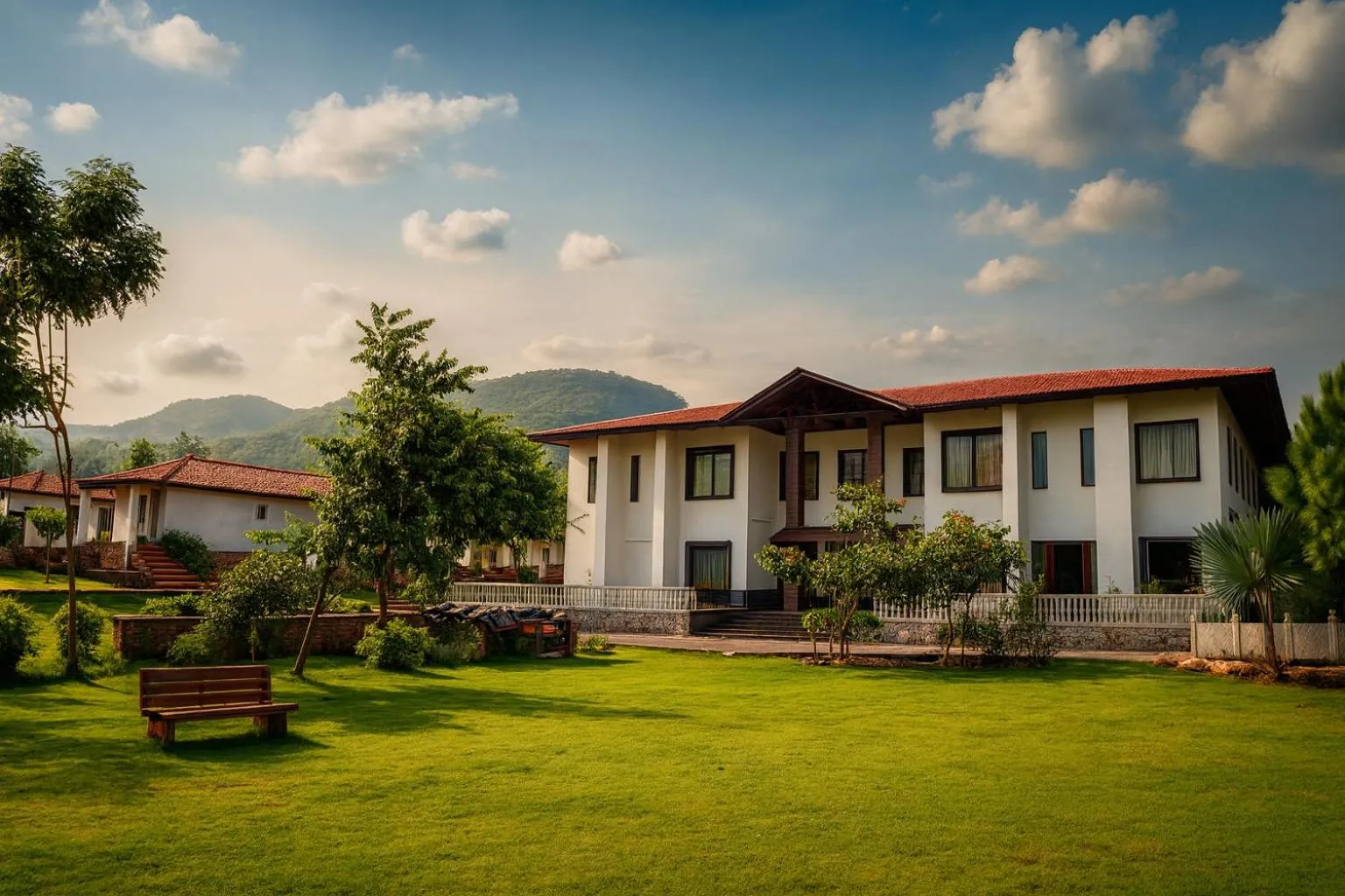 Facade/entrance in Virat Resorts, Sariska Rajasthan