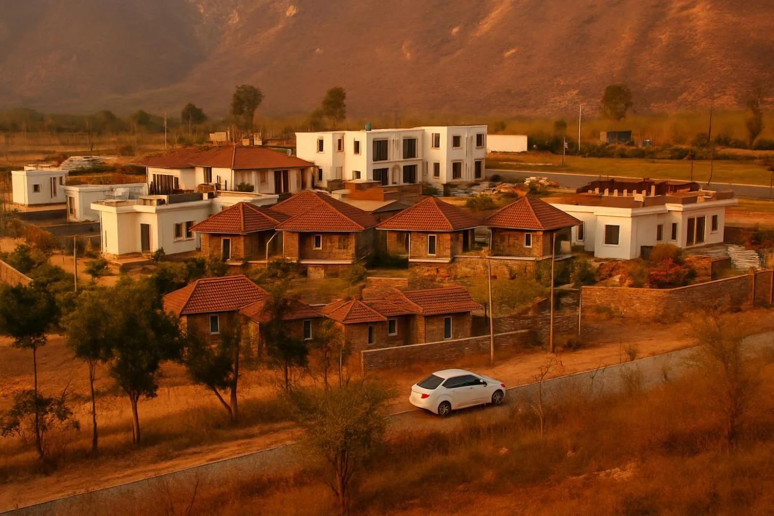 View (from property/room) in Virat Resorts, Sariska Rajasthan