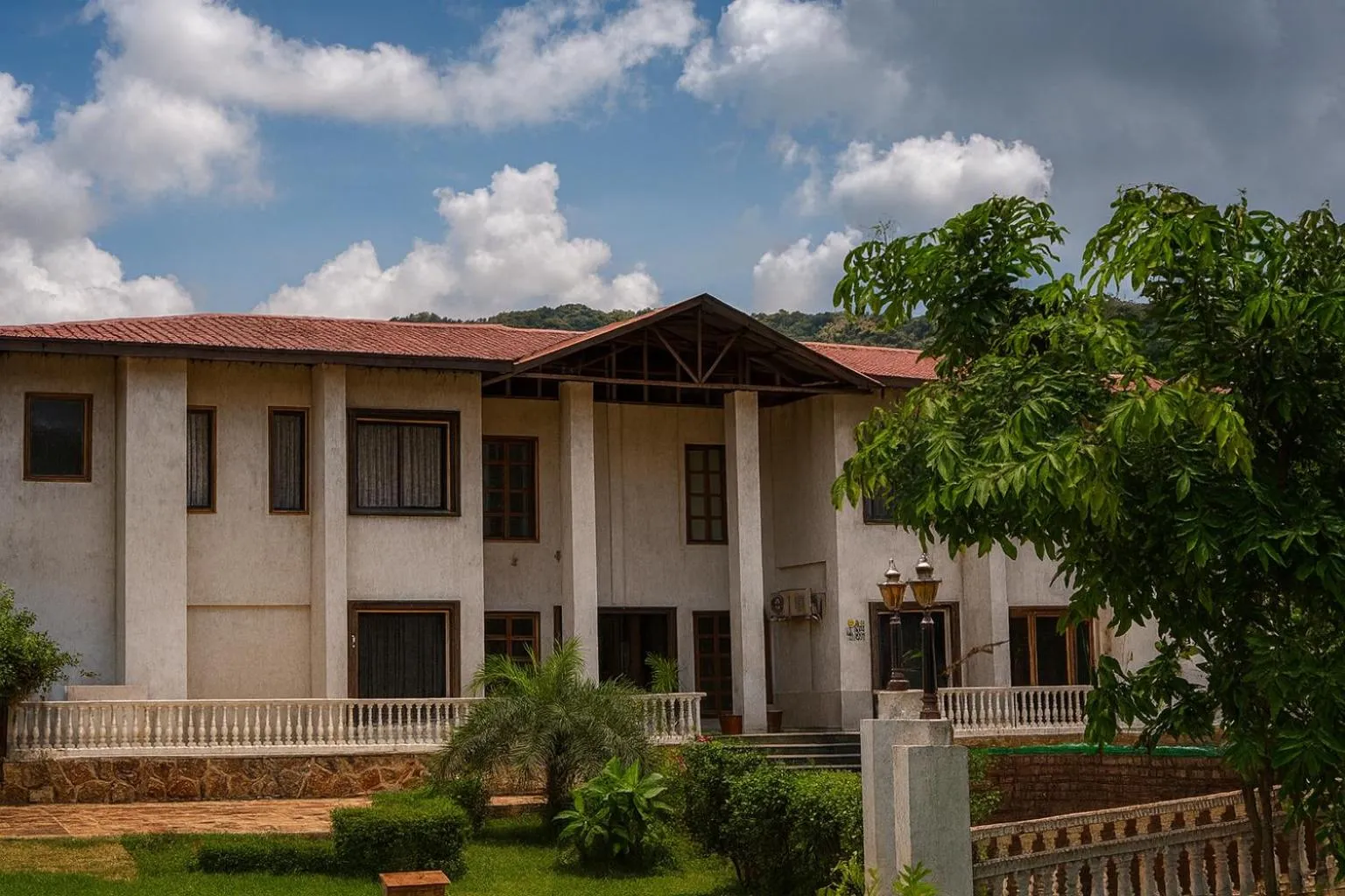 Facade/entrance in Virat Resorts, Sariska Rajasthan