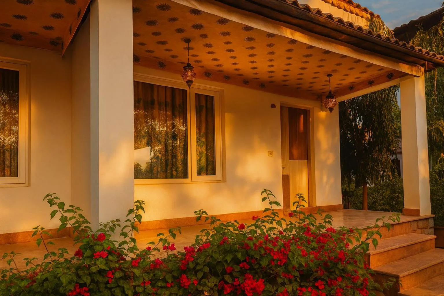 View (from property/room) in Virat Resorts, Sariska Rajasthan