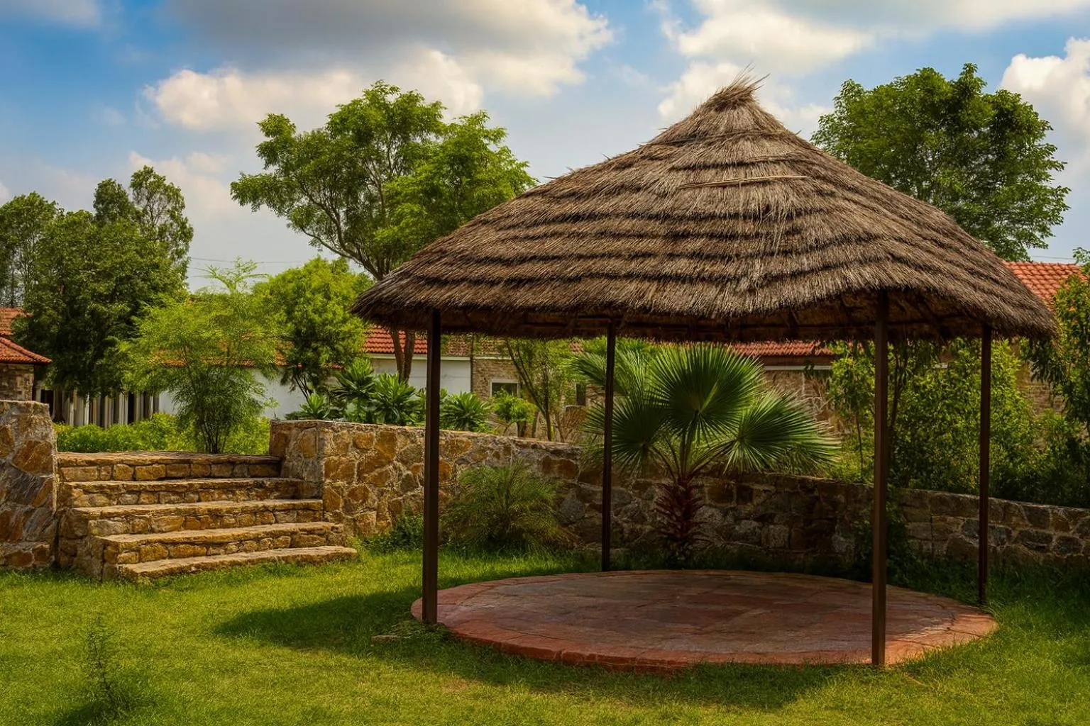 Garden in Virat Resorts, Sariska Rajasthan