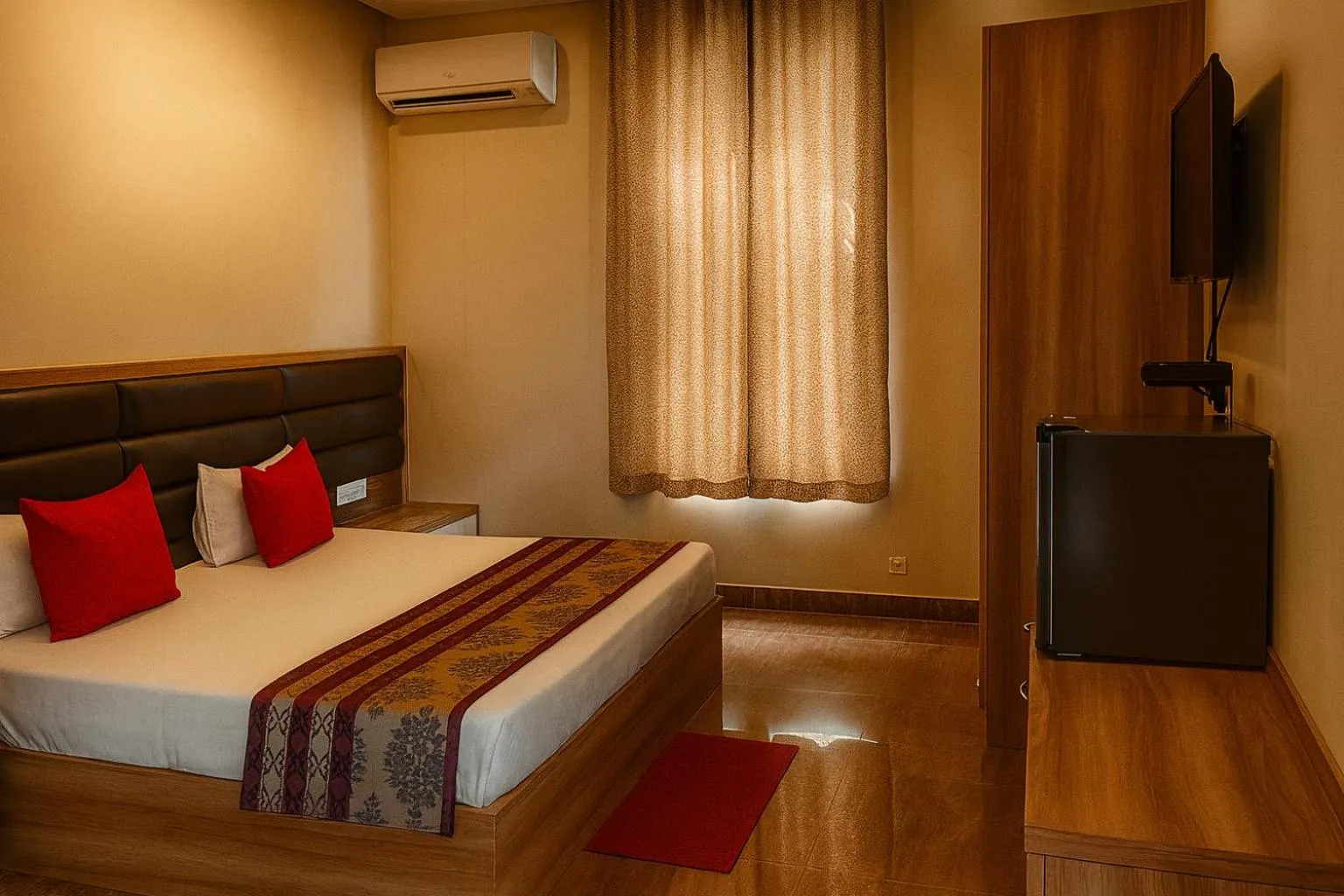 Bed in Virat Resorts, Sariska Rajasthan
