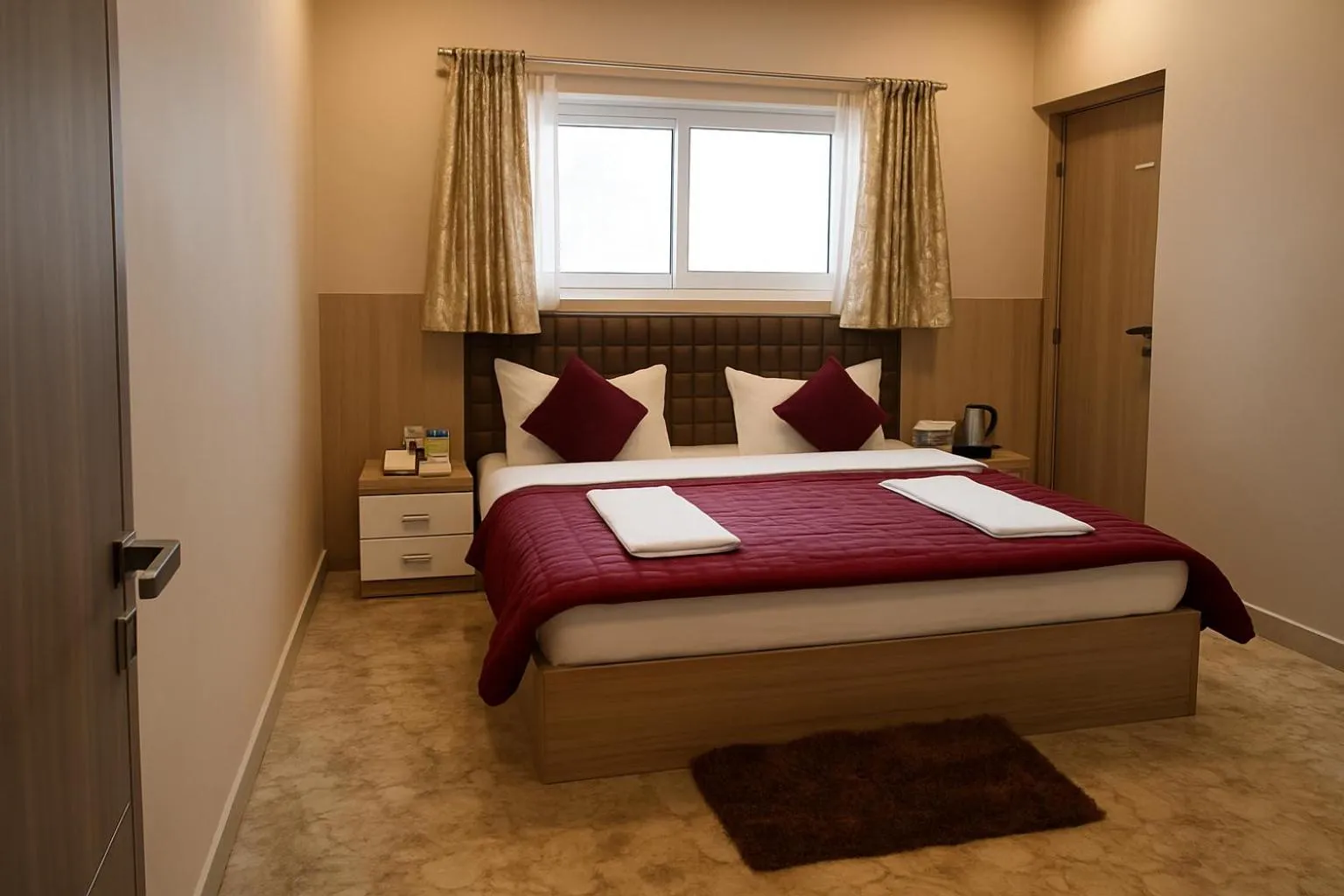 Bedroom, Bed in Virat Resorts, Sariska Rajasthan