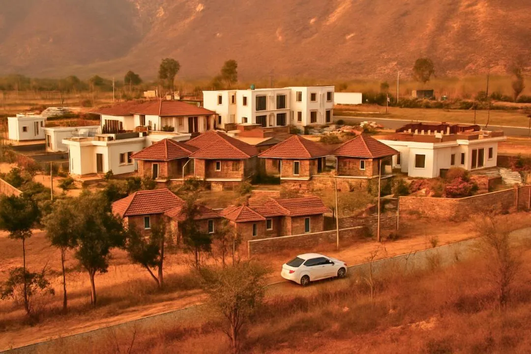 View (from property/room) in Virat Resorts, Sariska Rajasthan