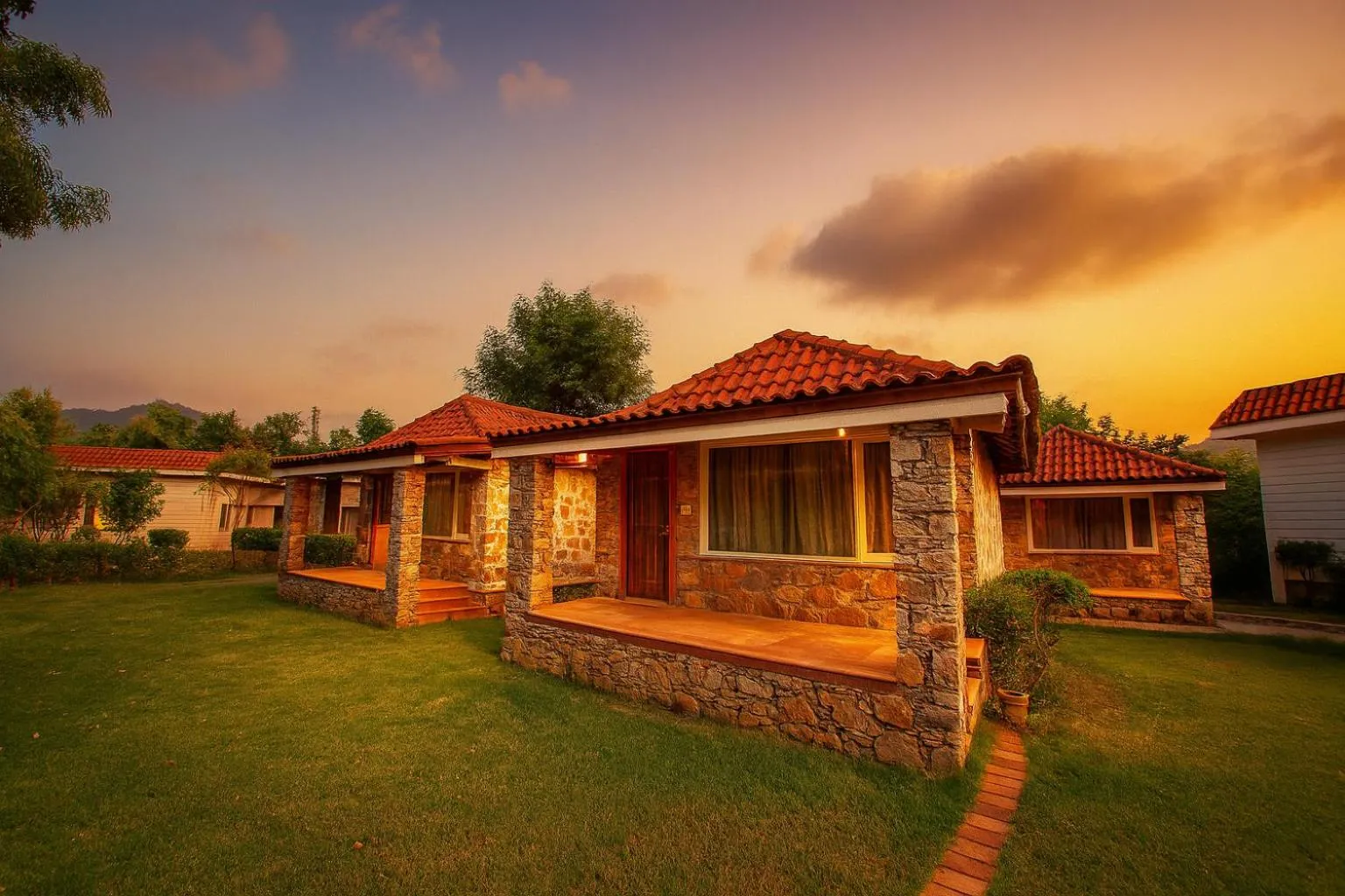 View (from property/room) in Virat Resorts, Sariska Rajasthan