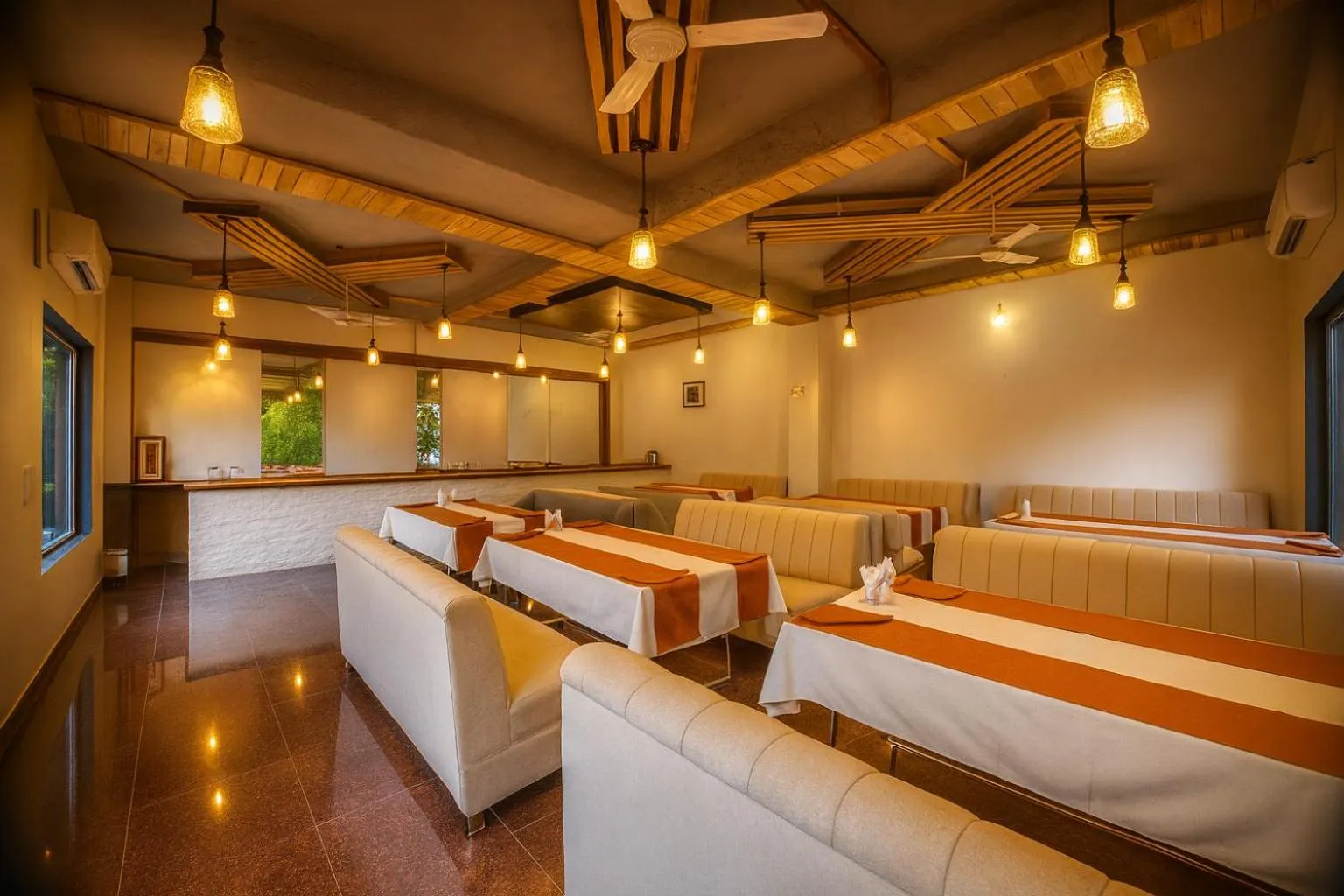 Restaurant/places to eat, Bed in Virat Resorts, Sariska Rajasthan