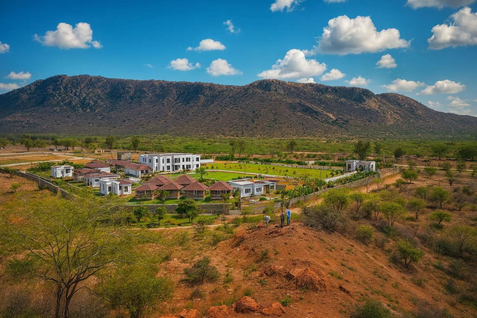 View (from property/room) in Virat Resorts, Sariska Rajasthan