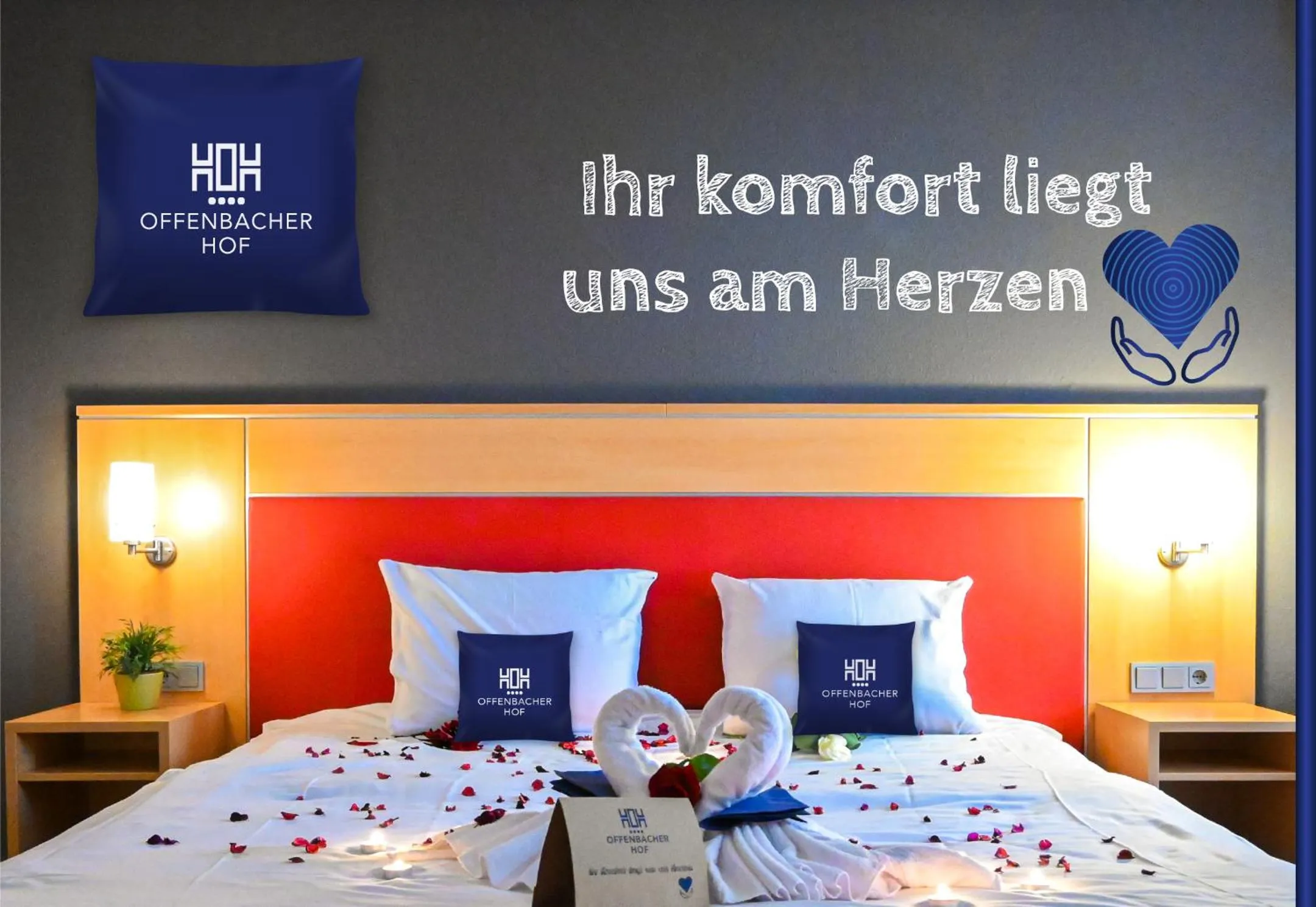 Bed in Hotel Offenbacher Hof