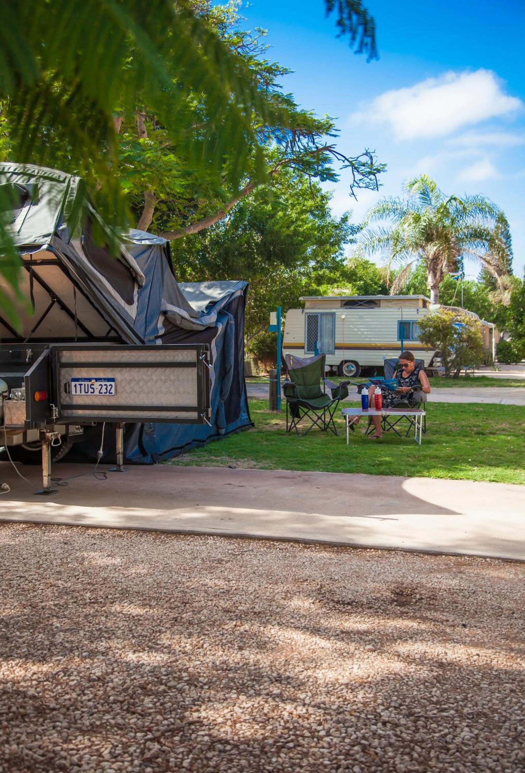 People in Capricorn Holiday Park
