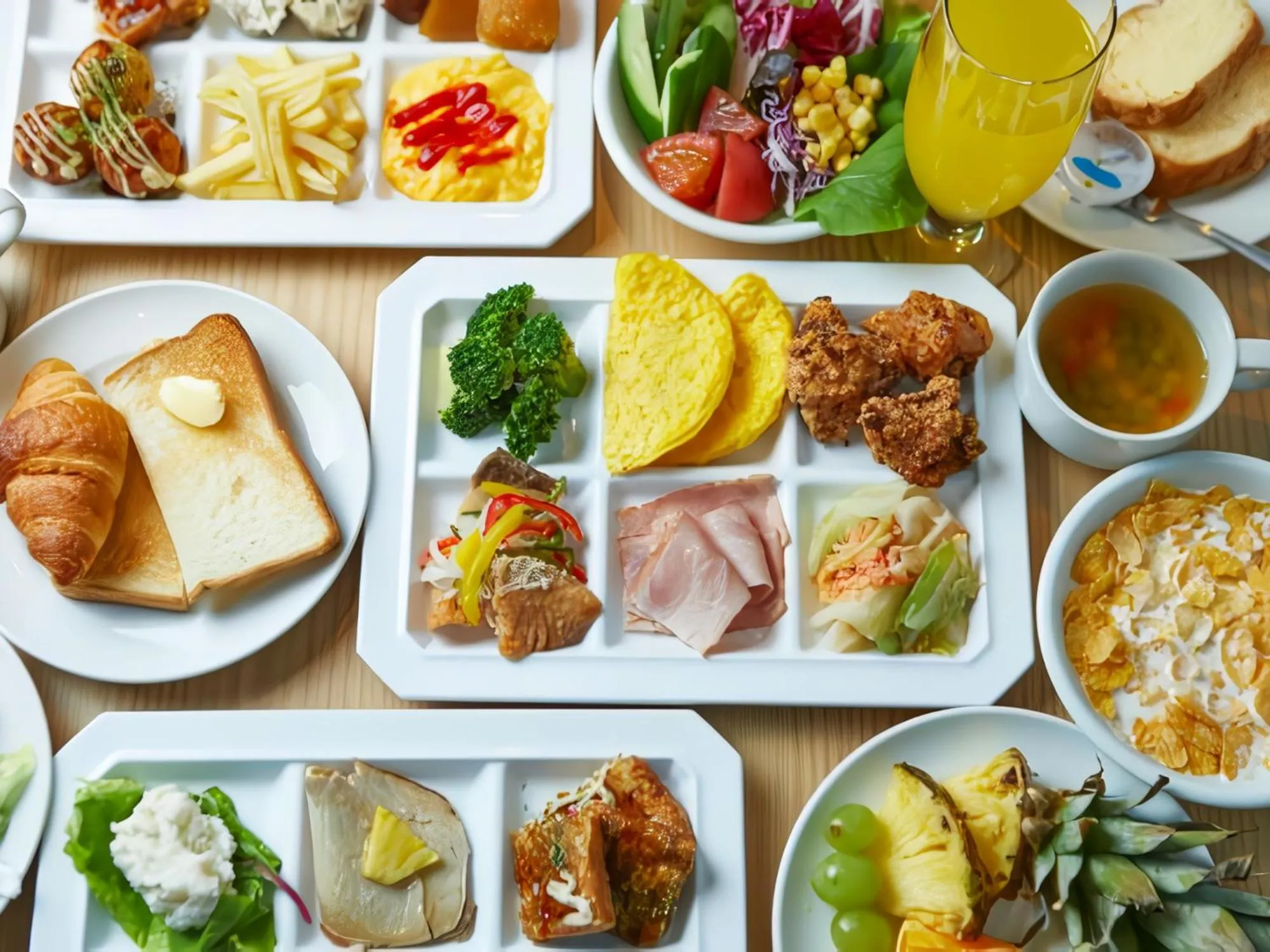 Breakfast in Bande Hotel Tenpozan Higashi