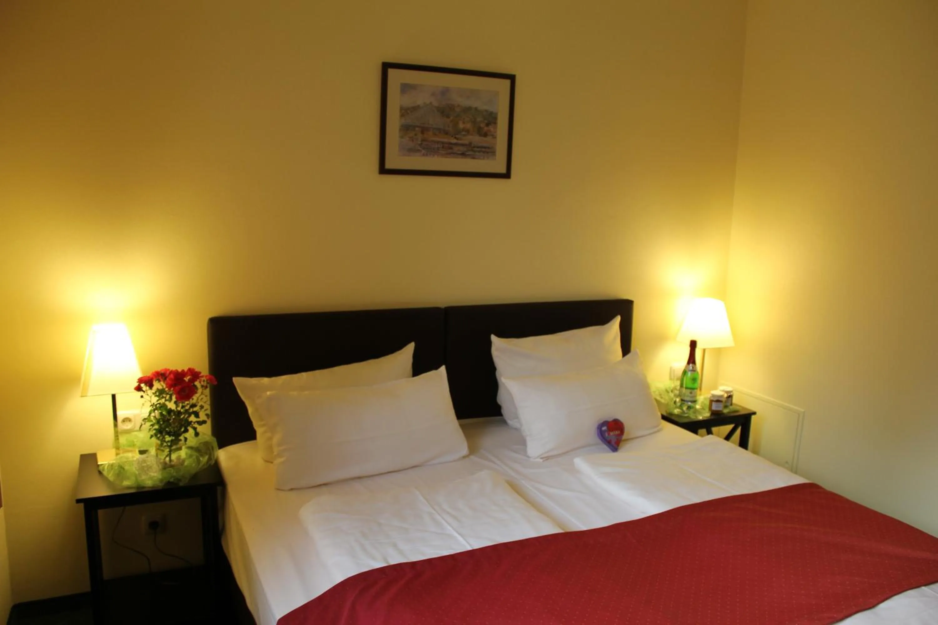 Bed in Landhotel Dresden