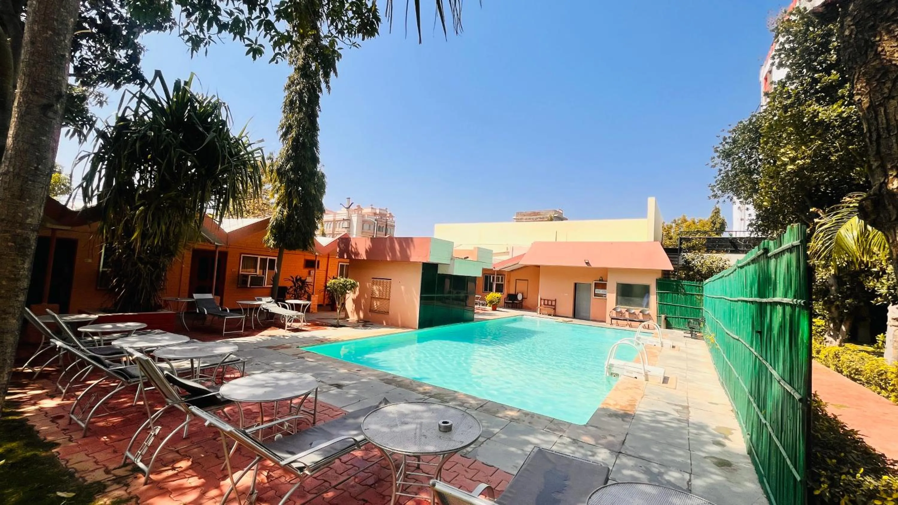 Swimming pool in Hotel Master Paradise, Pushkar, Rajasthan , INDIA