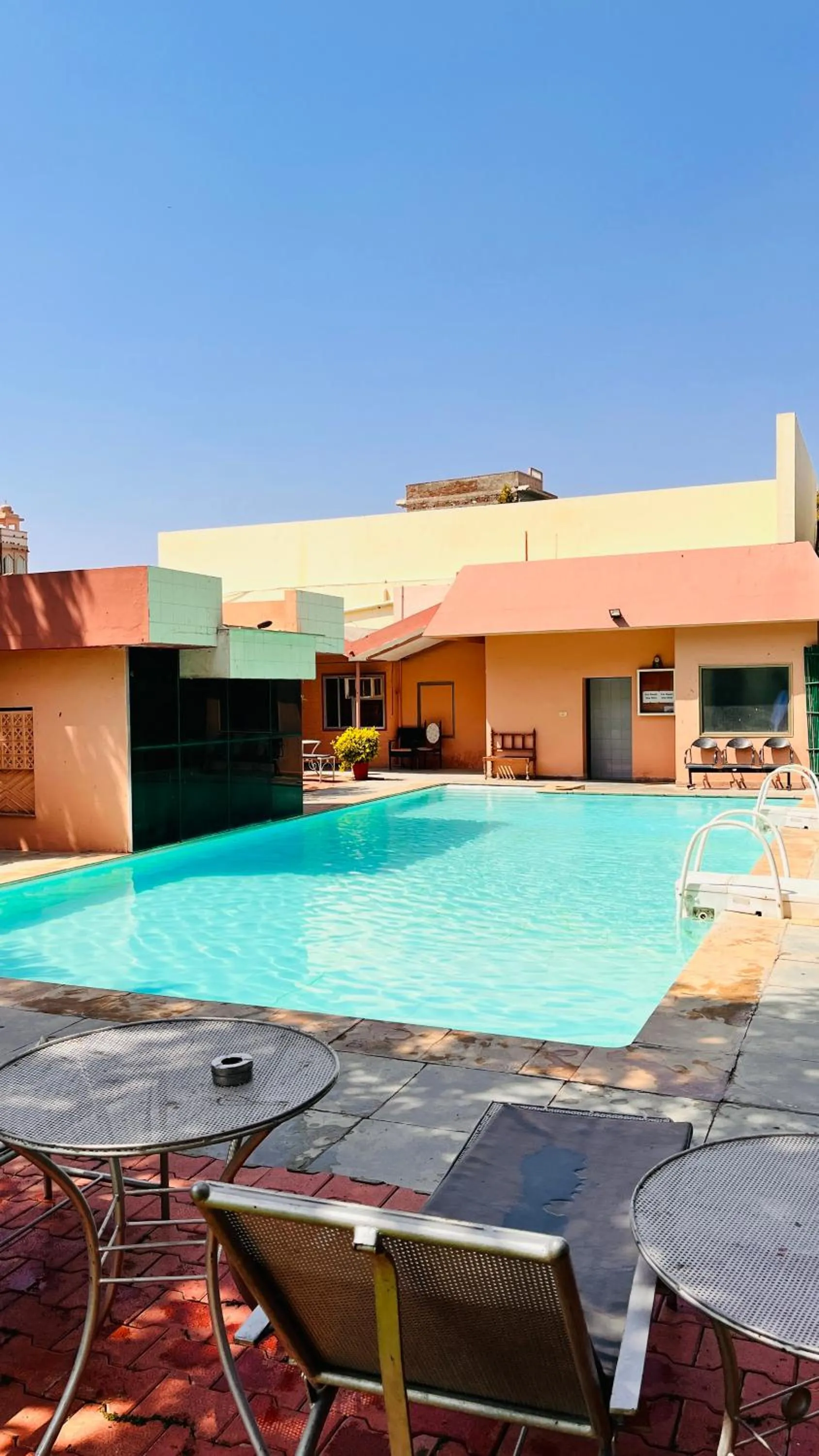 Swimming pool in Hotel Master Paradise, Pushkar, Rajasthan , INDIA
