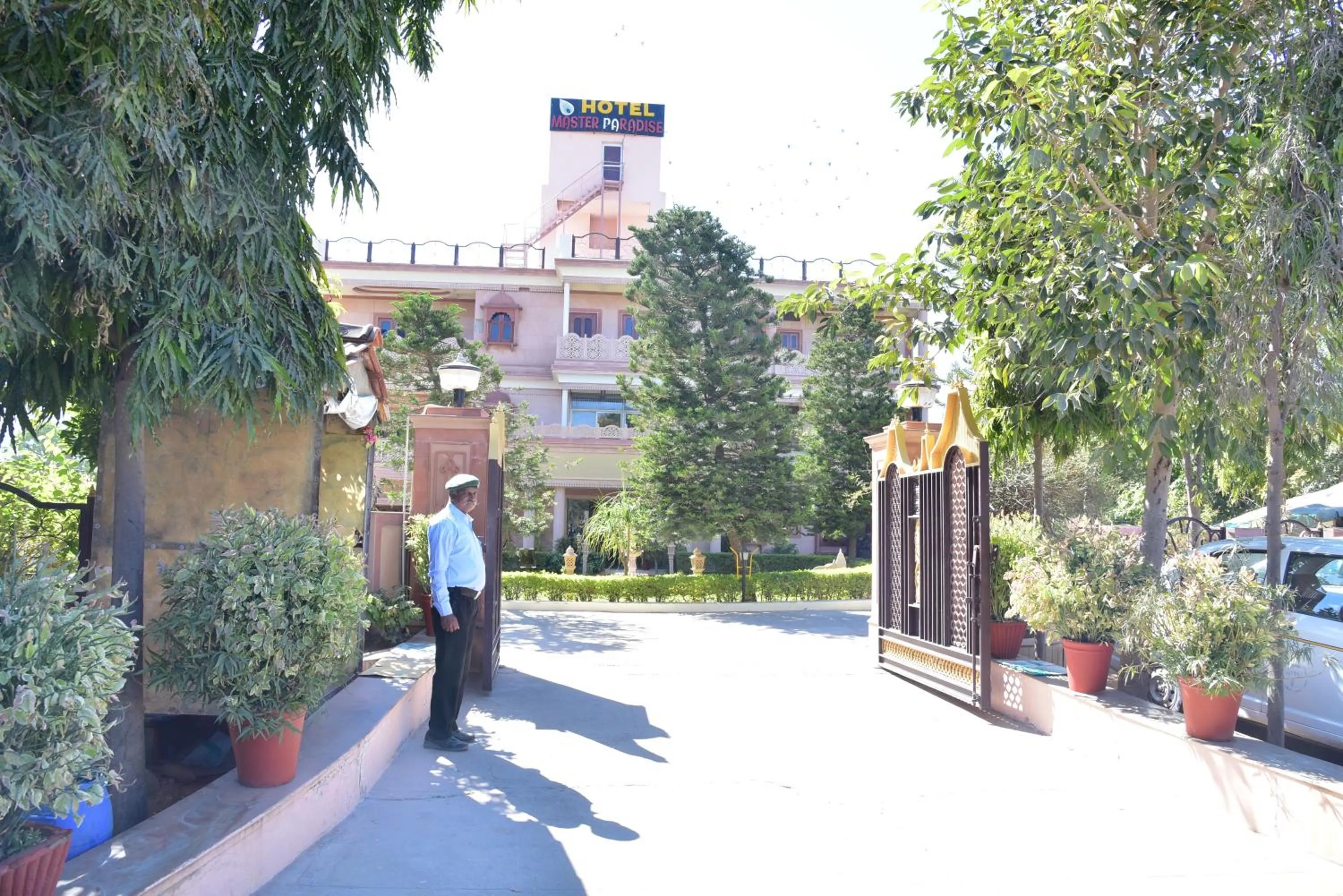 Facade/entrance in Hotel Master Paradise, Pushkar, Rajasthan , INDIA