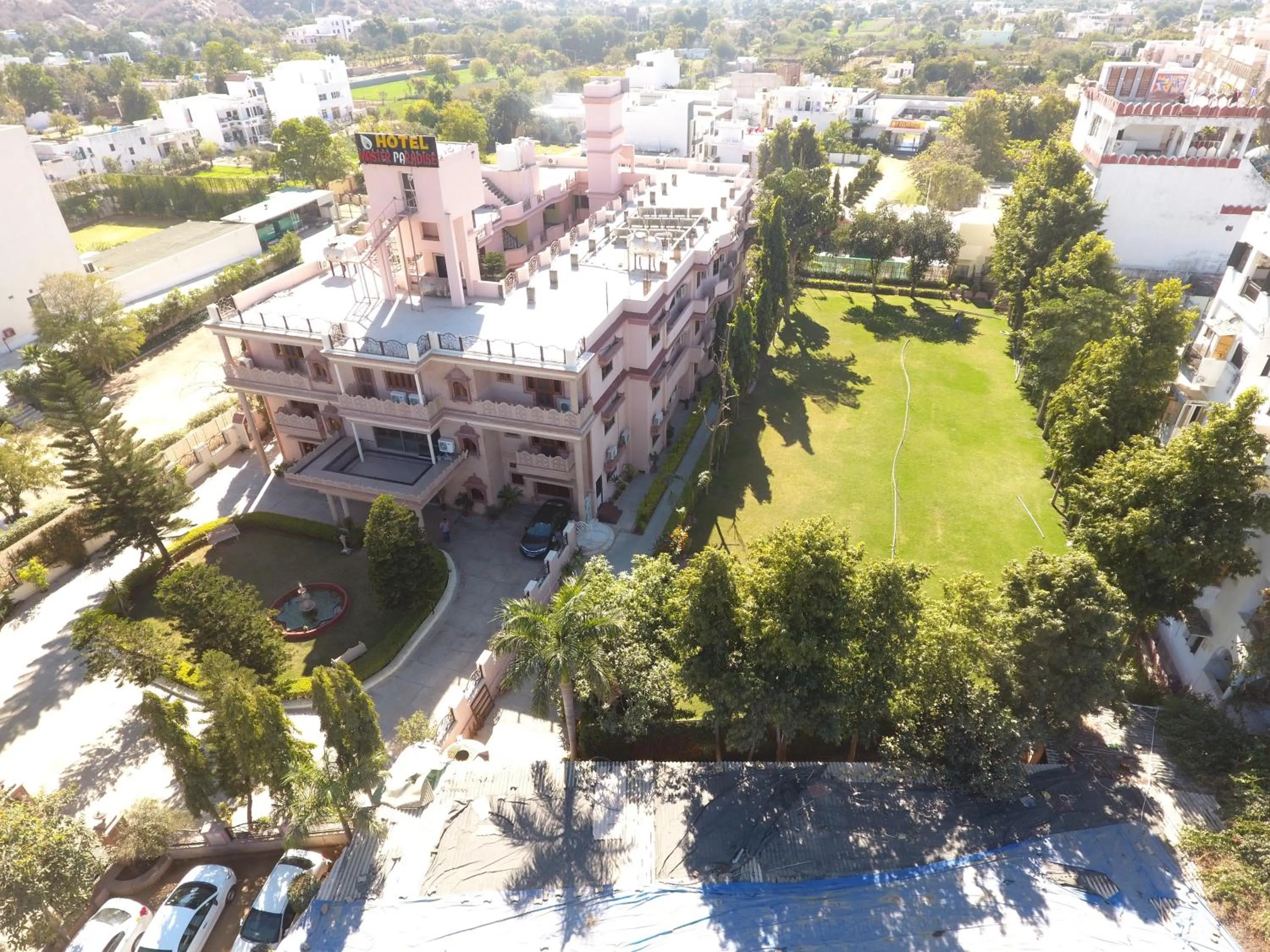 Garden view in Hotel Master Paradise, Pushkar, Rajasthan , INDIA