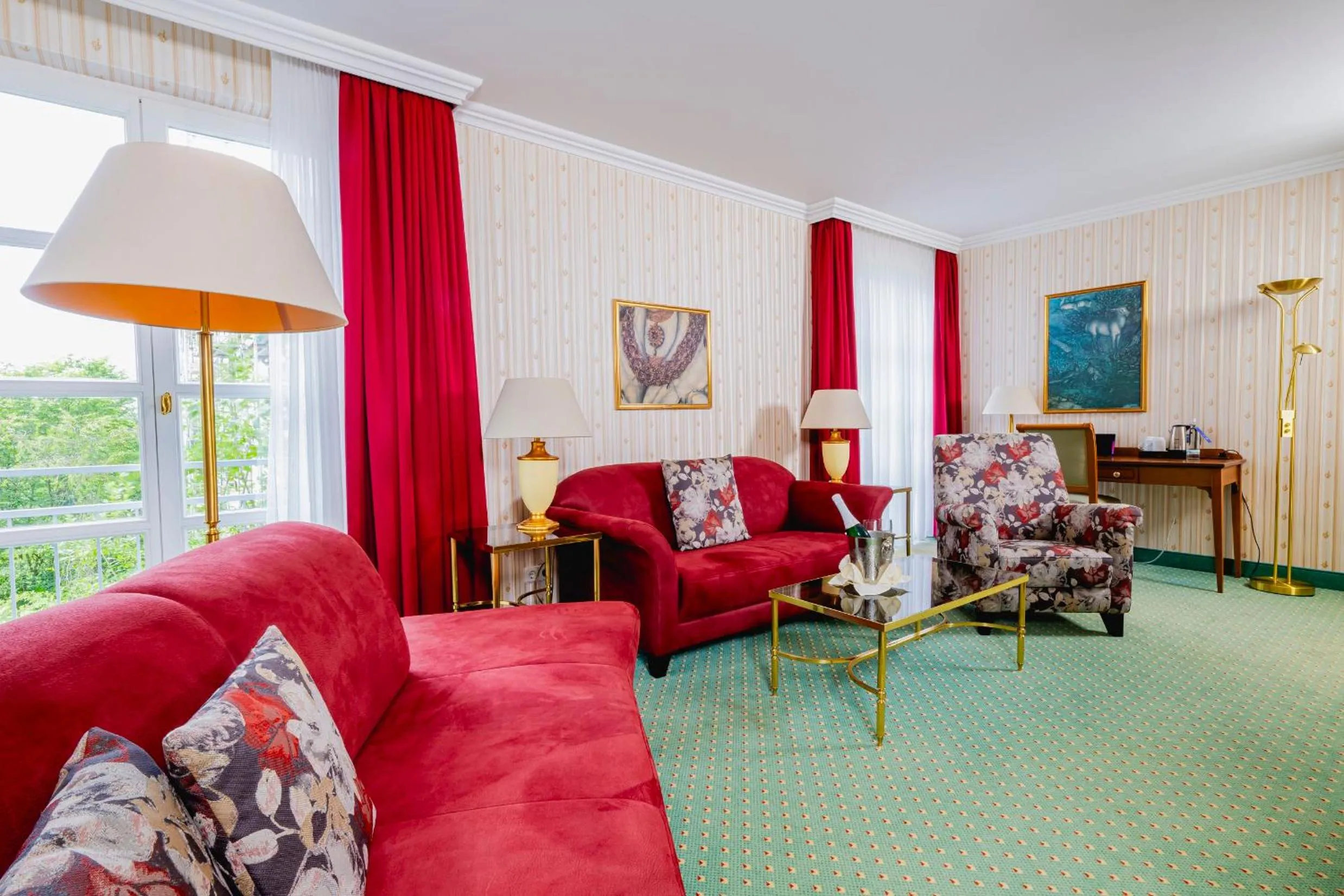 Living room in Hotel am Schlosspark