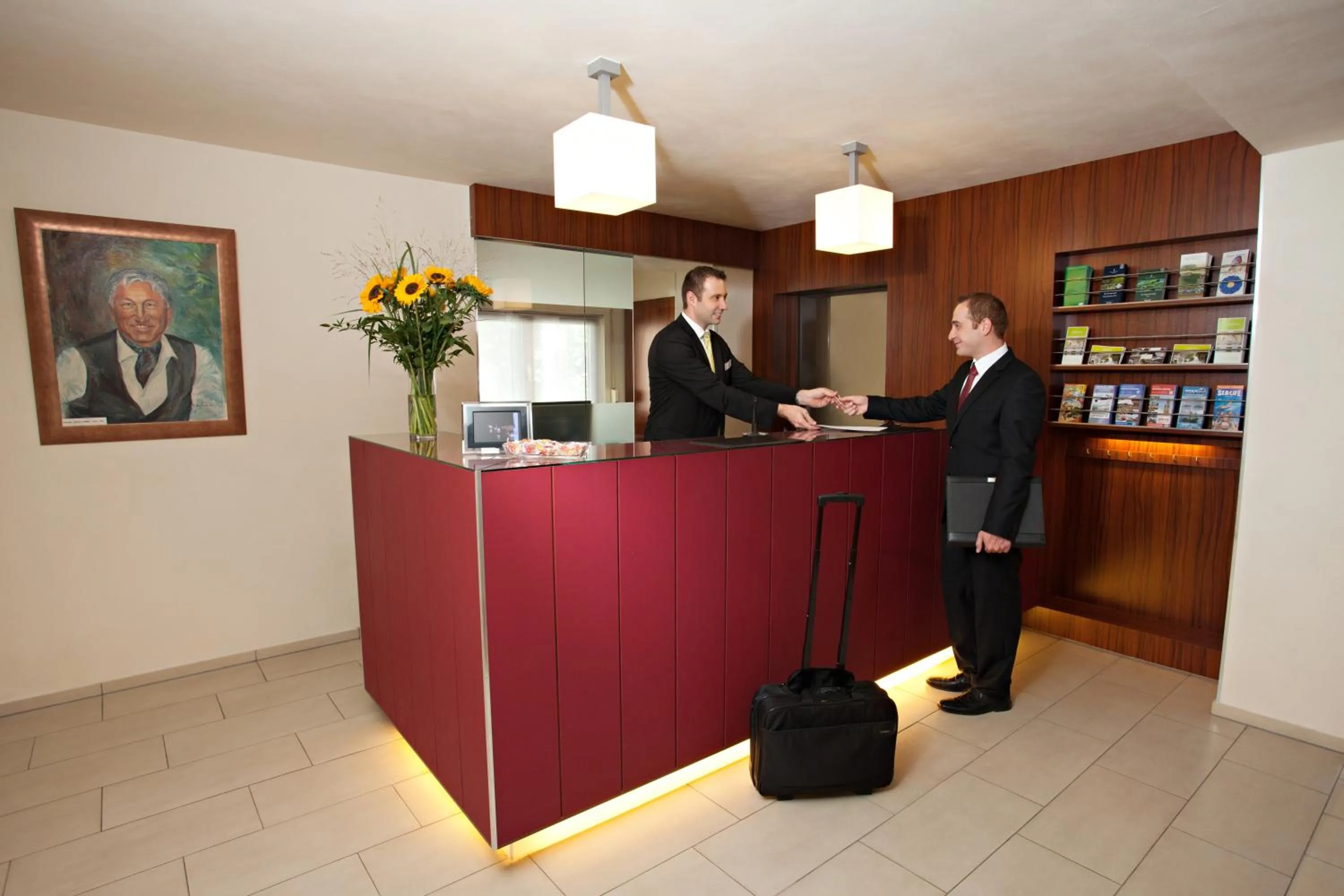Lobby or reception in Hotel Vorfelder