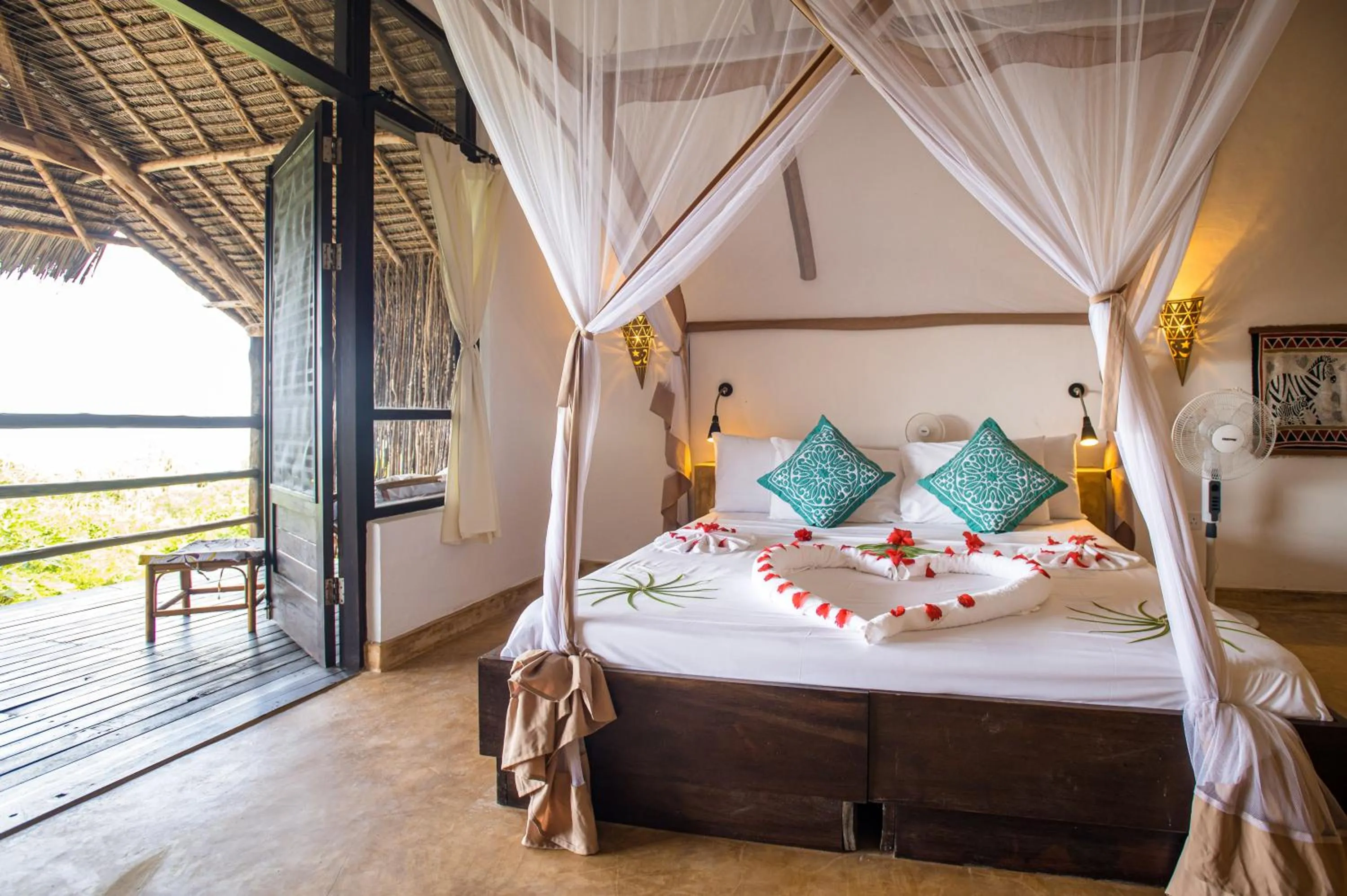 View (from property/room), Bed in Sunshine Bay Zanzibar - Adults Only