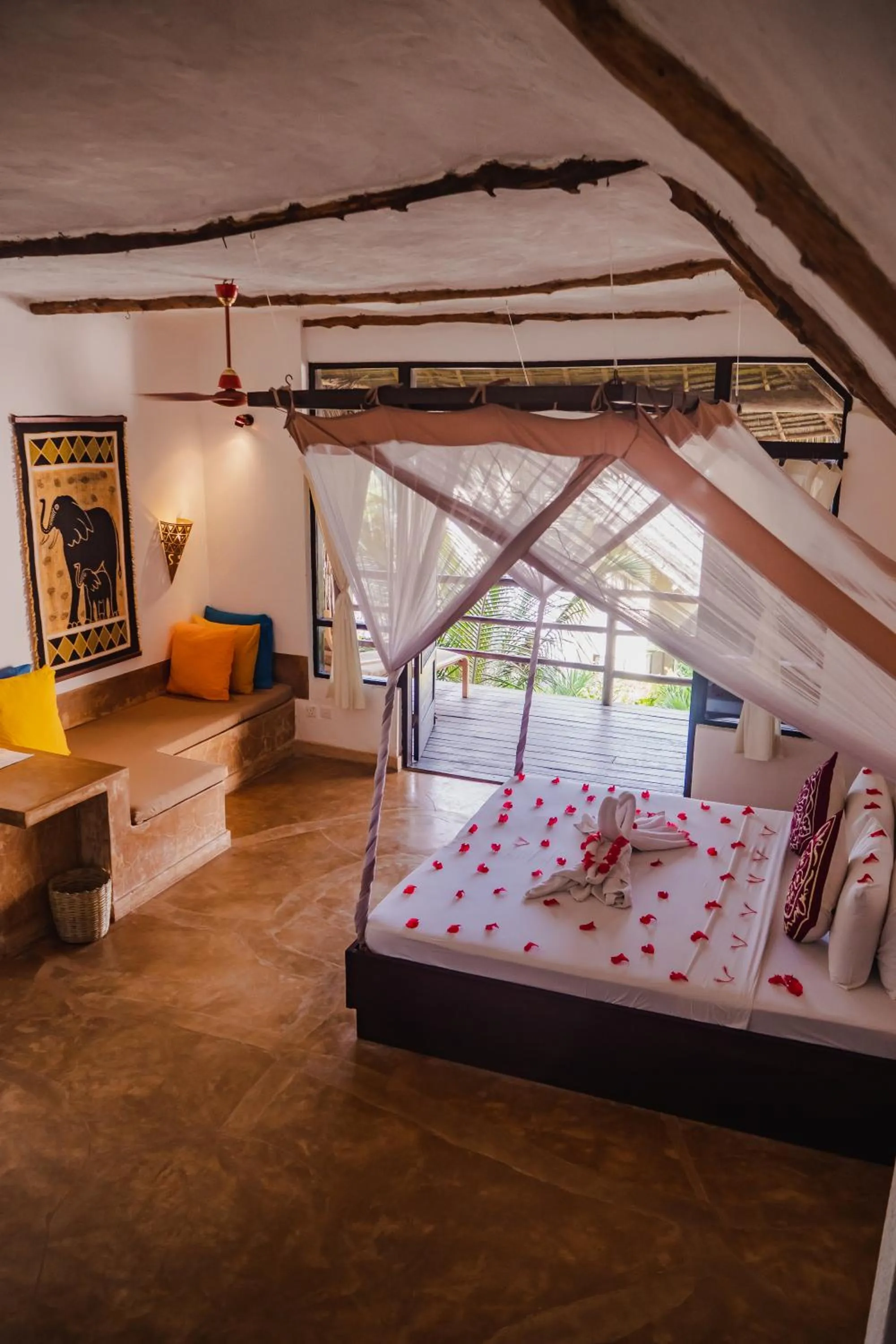 Decorative detail, Bed in Sunshine Bay Zanzibar - Adults Only