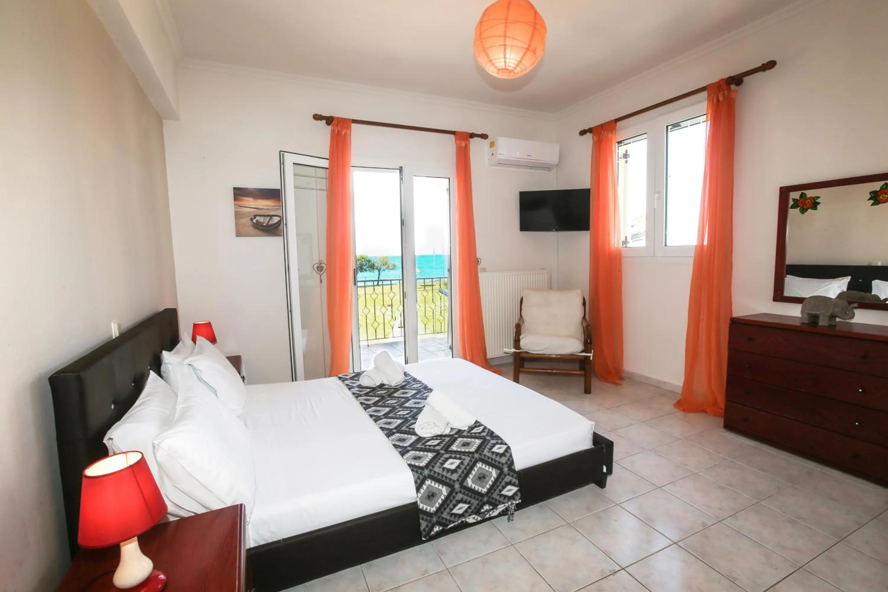 Bedroom, Bed in S&C Kosmos Beach Resort