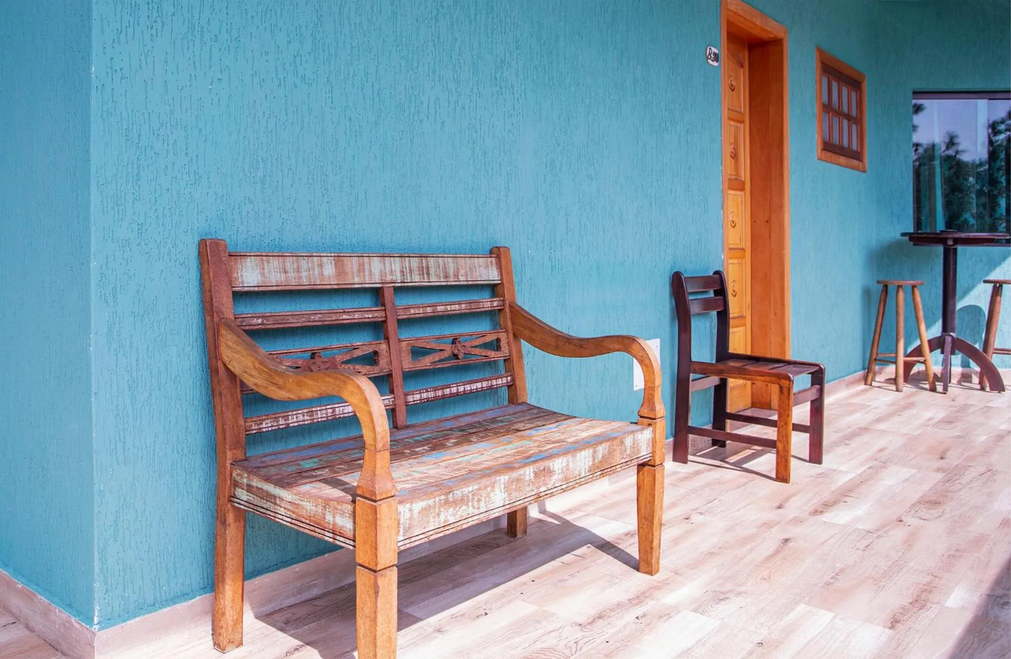 Balcony/Terrace in Pousada Guarubela Veloso