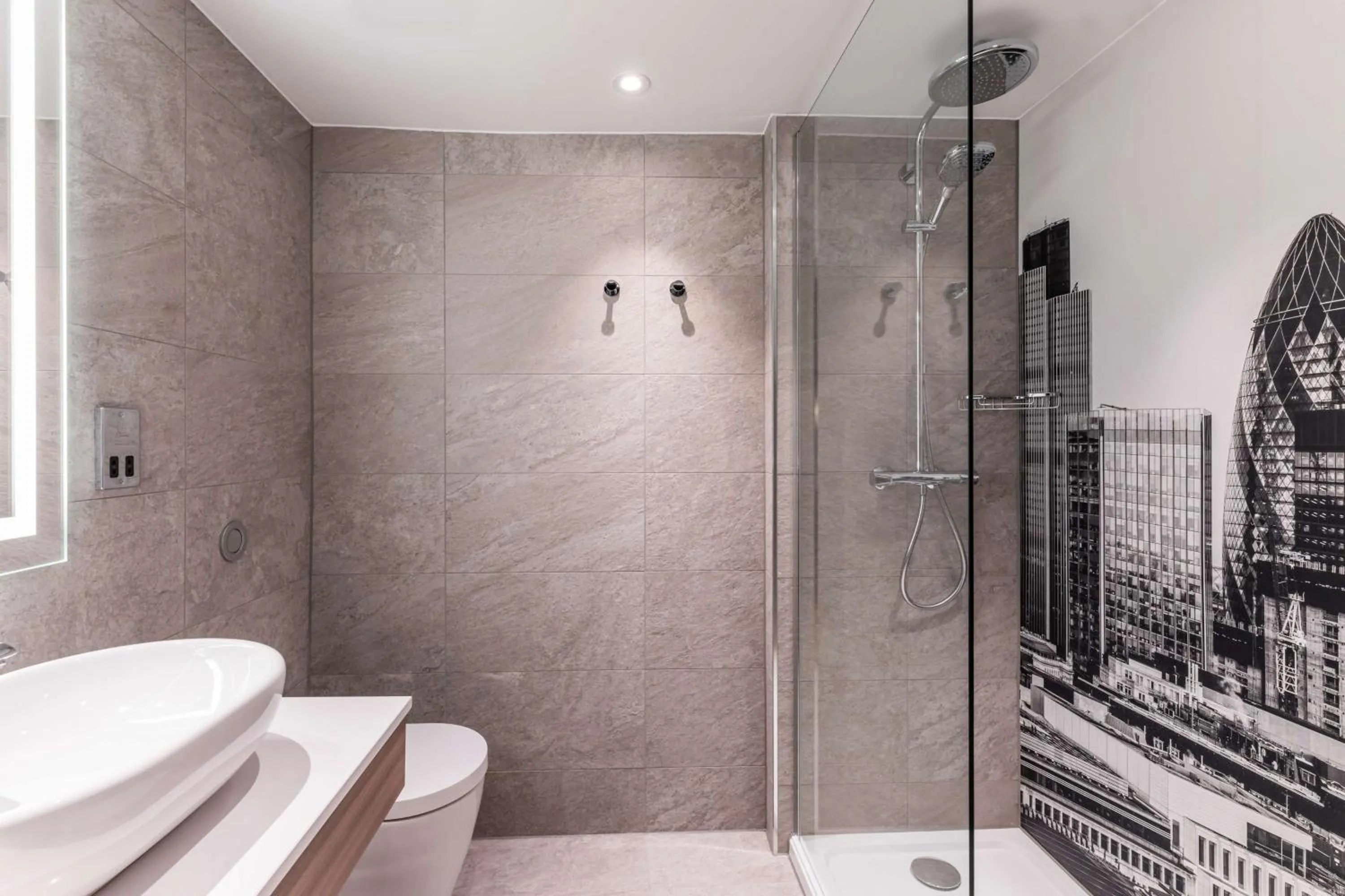 Bathroom in Radisson RED London Heathrow