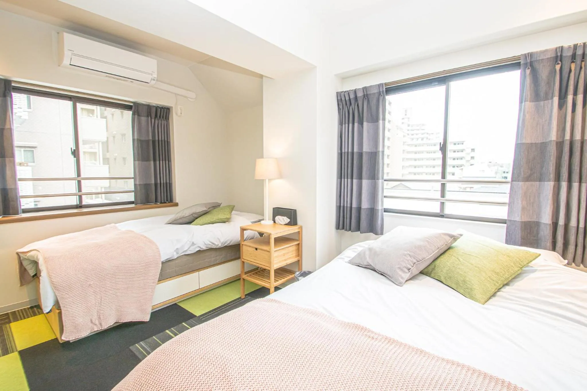 Bed in AMP FLAT Nishijin 3