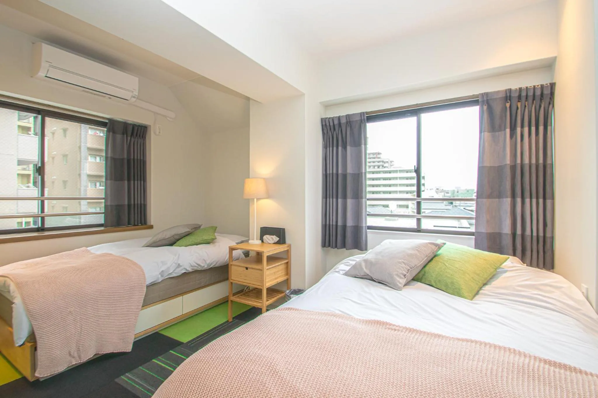 Bed in AMP FLAT Nishijin 3