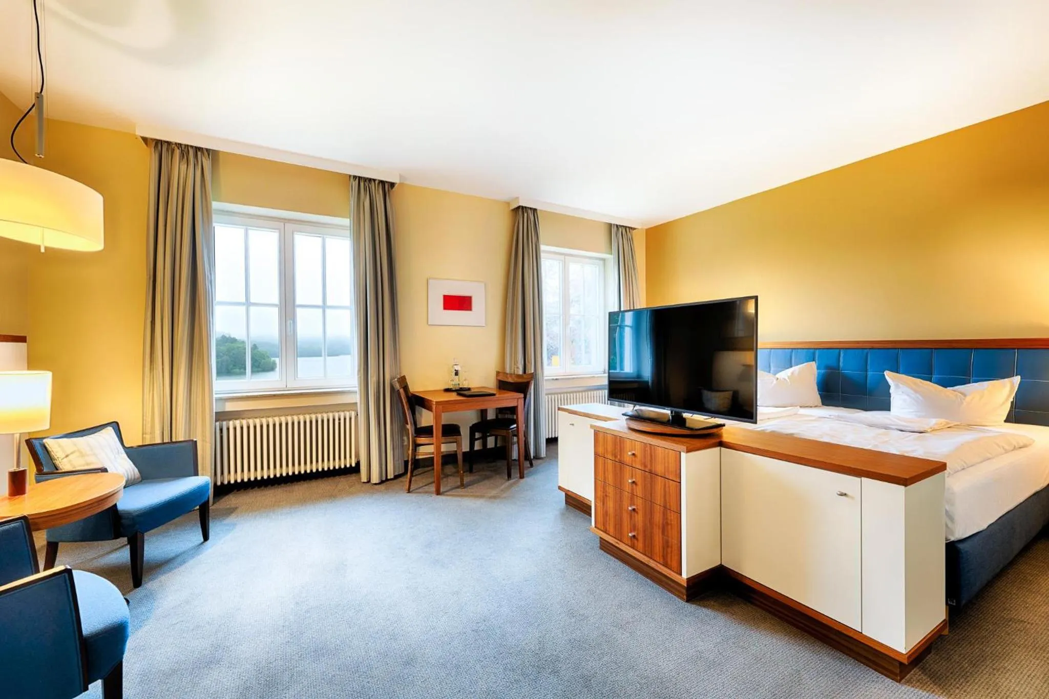 Photo of the whole room, Bed in Welcome Hotel Meschede Hennesee