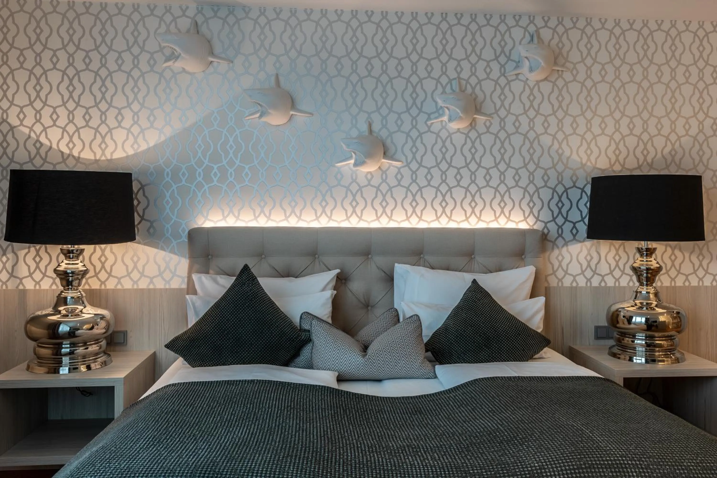 Bed in BLOCK Hotel & Living