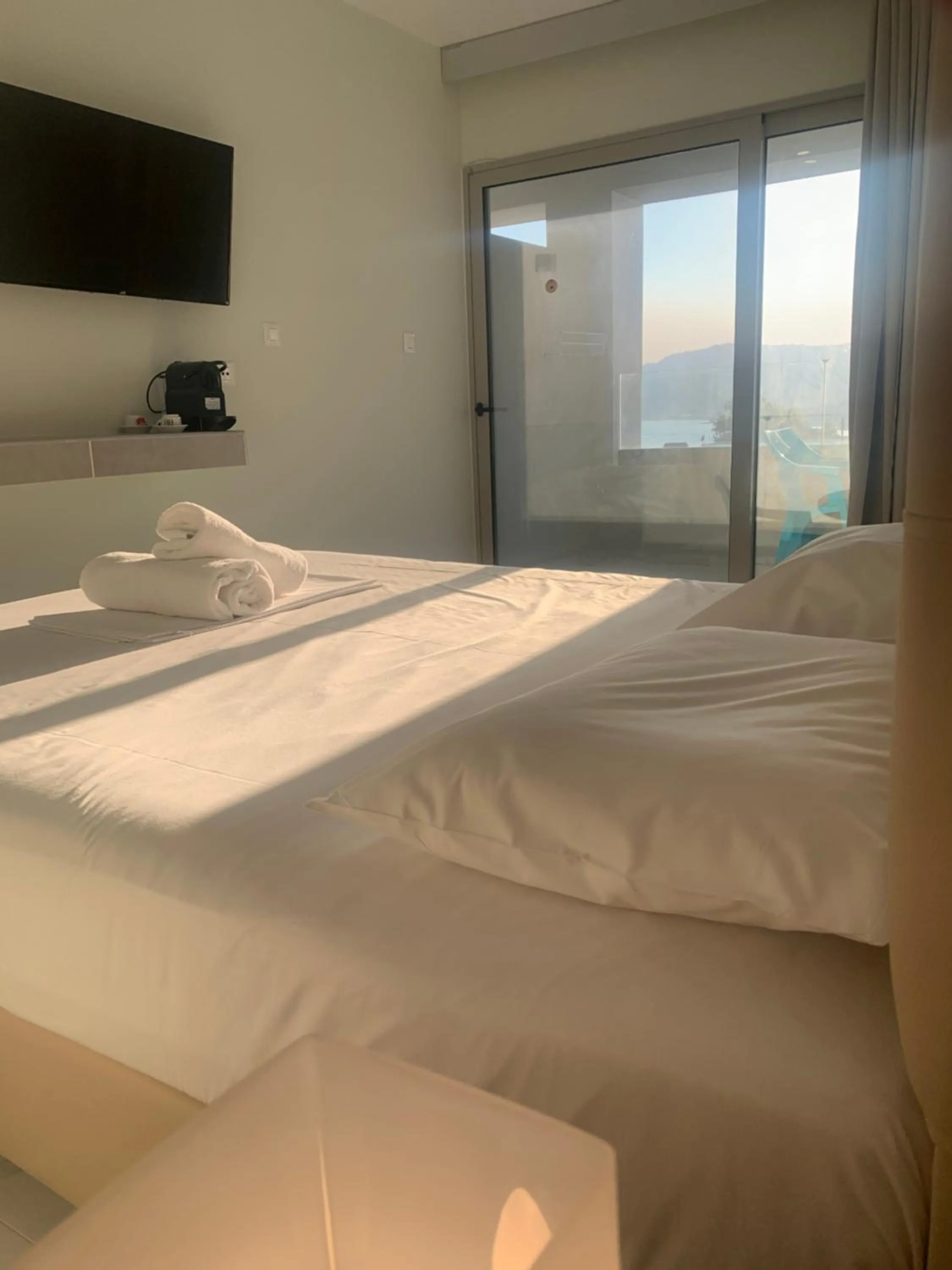 Bed in Pals Studios Pefkos